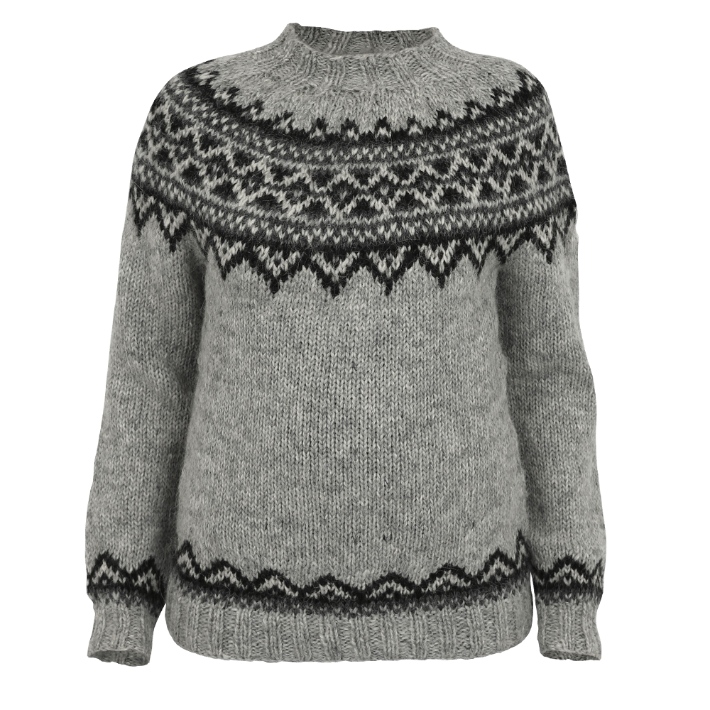 BRYNJA handprjónuð ullarpeysa