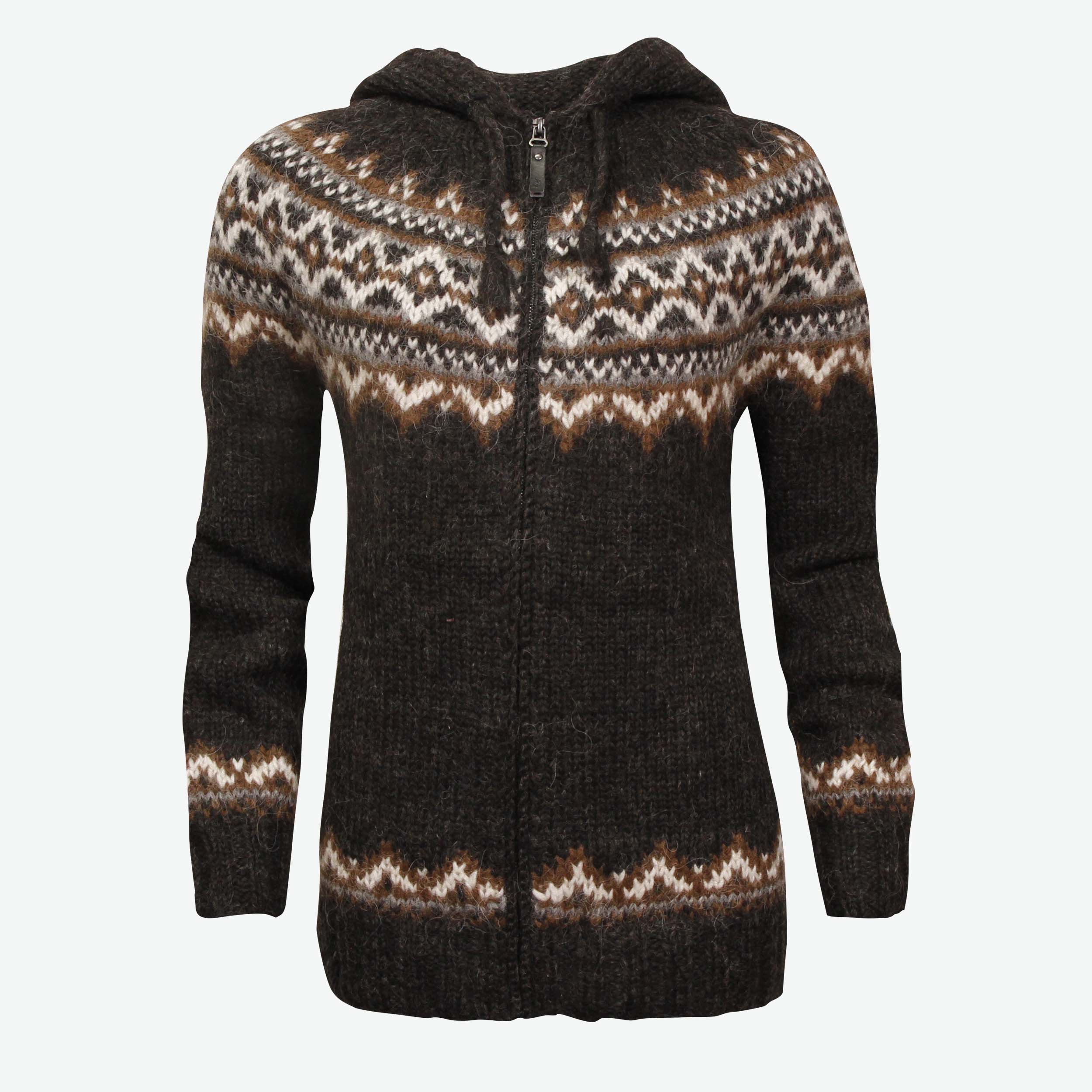 Brynja Icelandic Wool Sweater Zip & Hood
