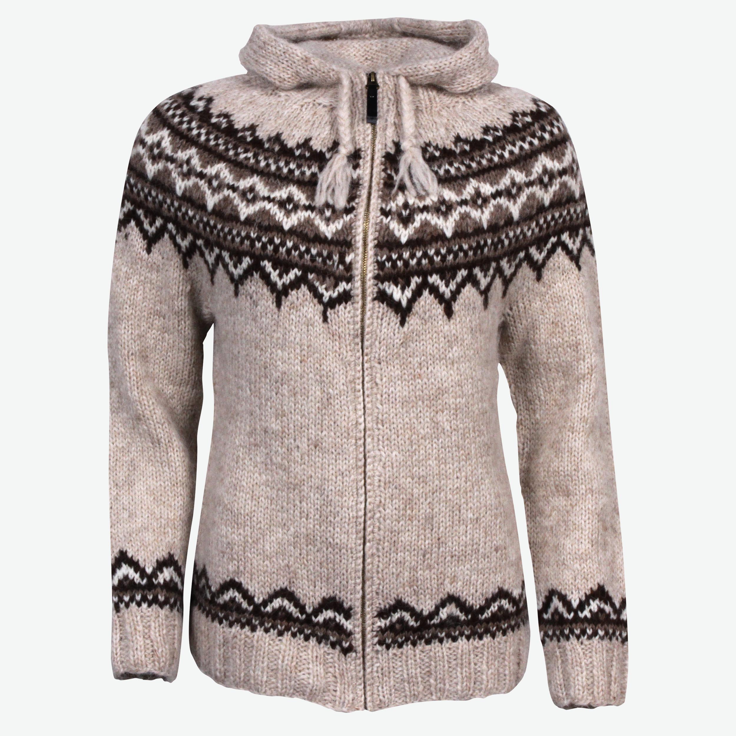 Brynja Icelandic Wool Sweater Zip & Hood