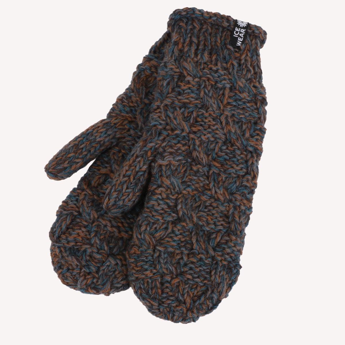 EINEY Hand knitted wool mittens