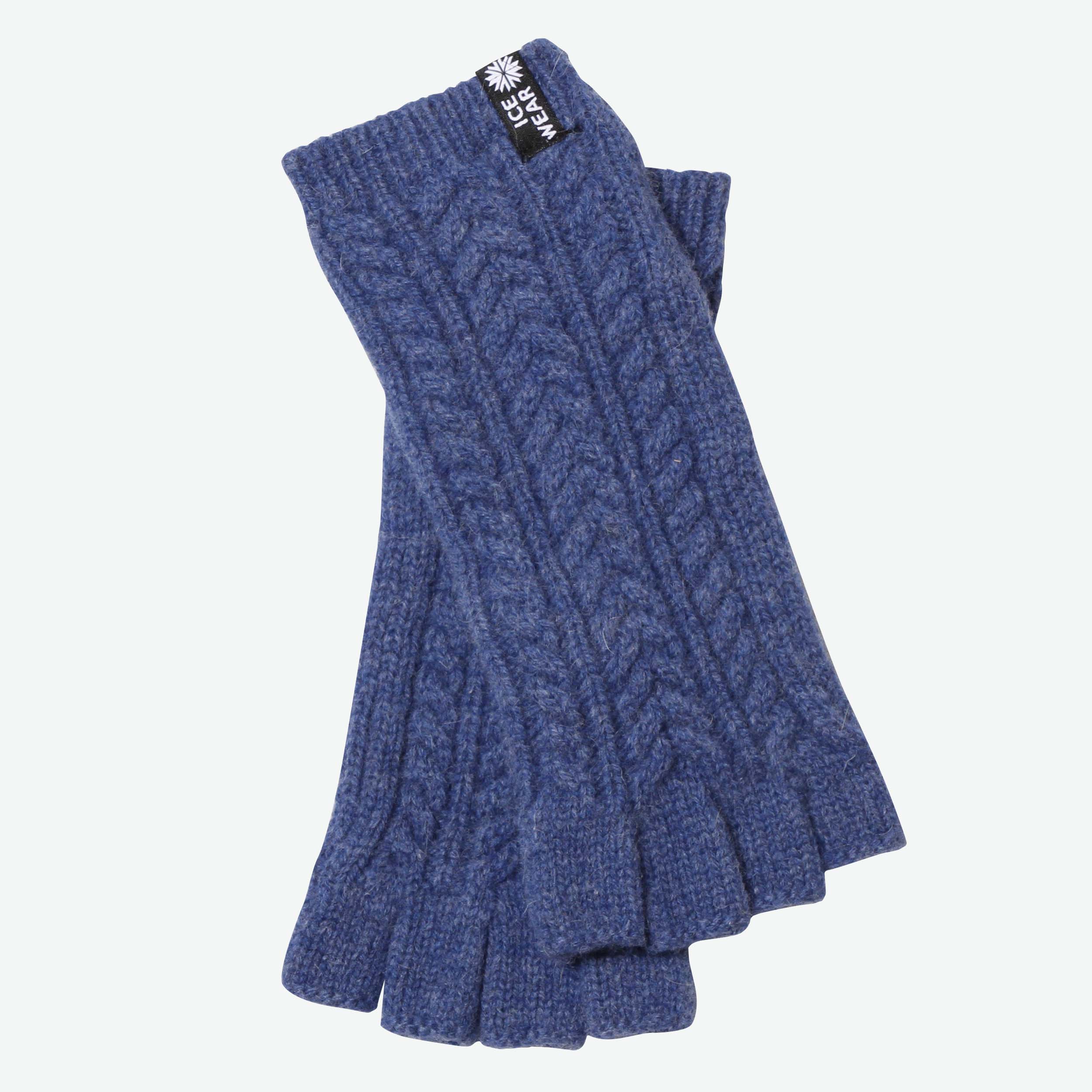 Eldey woollen fingerless gloves