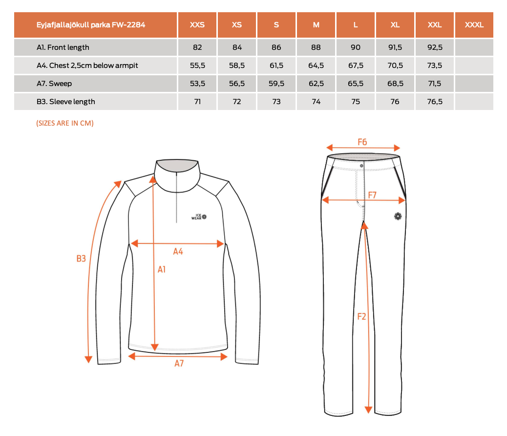 EYJAFJALLAJÖKULL dúnúlpa