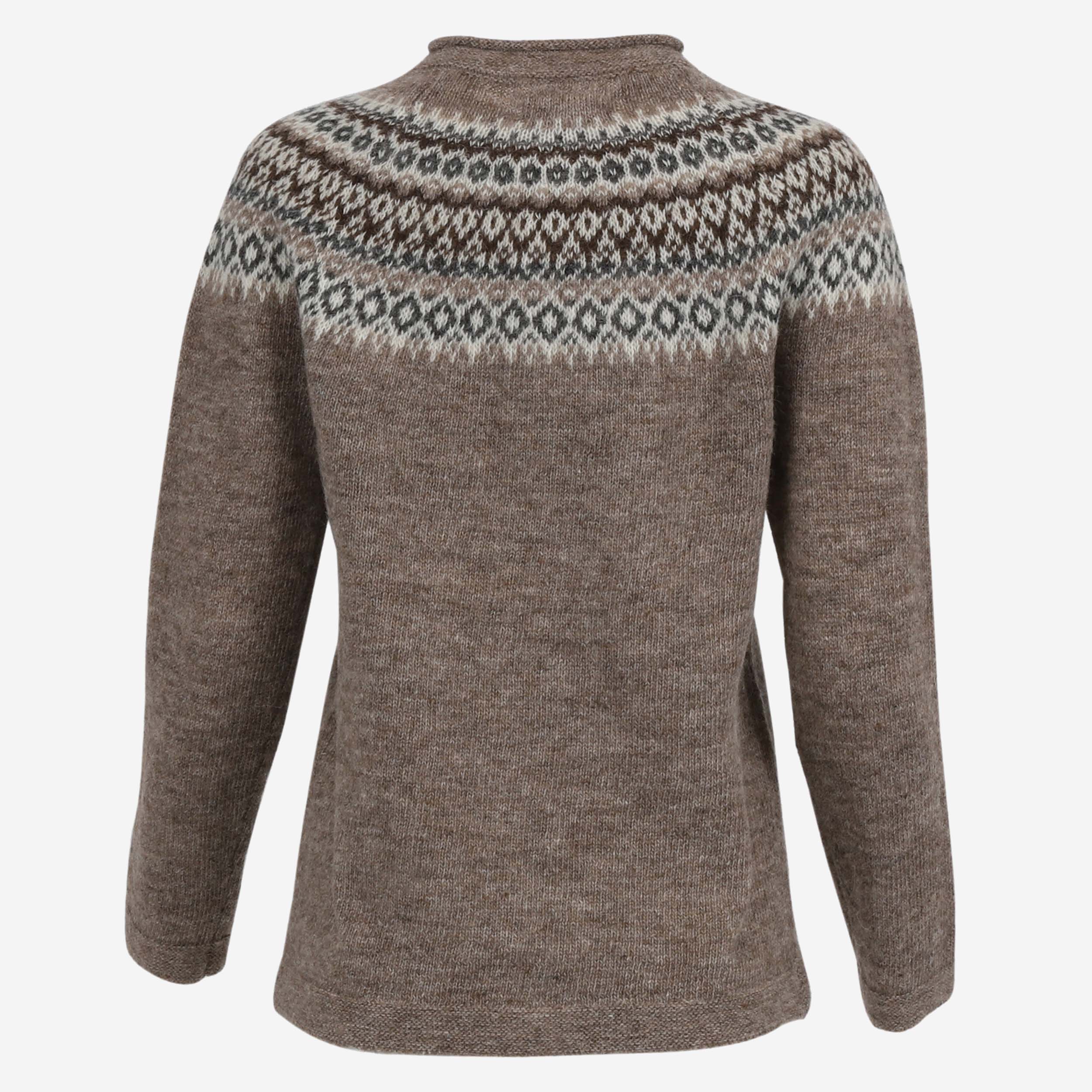 FAGRADALSFJALL hneppt íslensk ullarpeysa