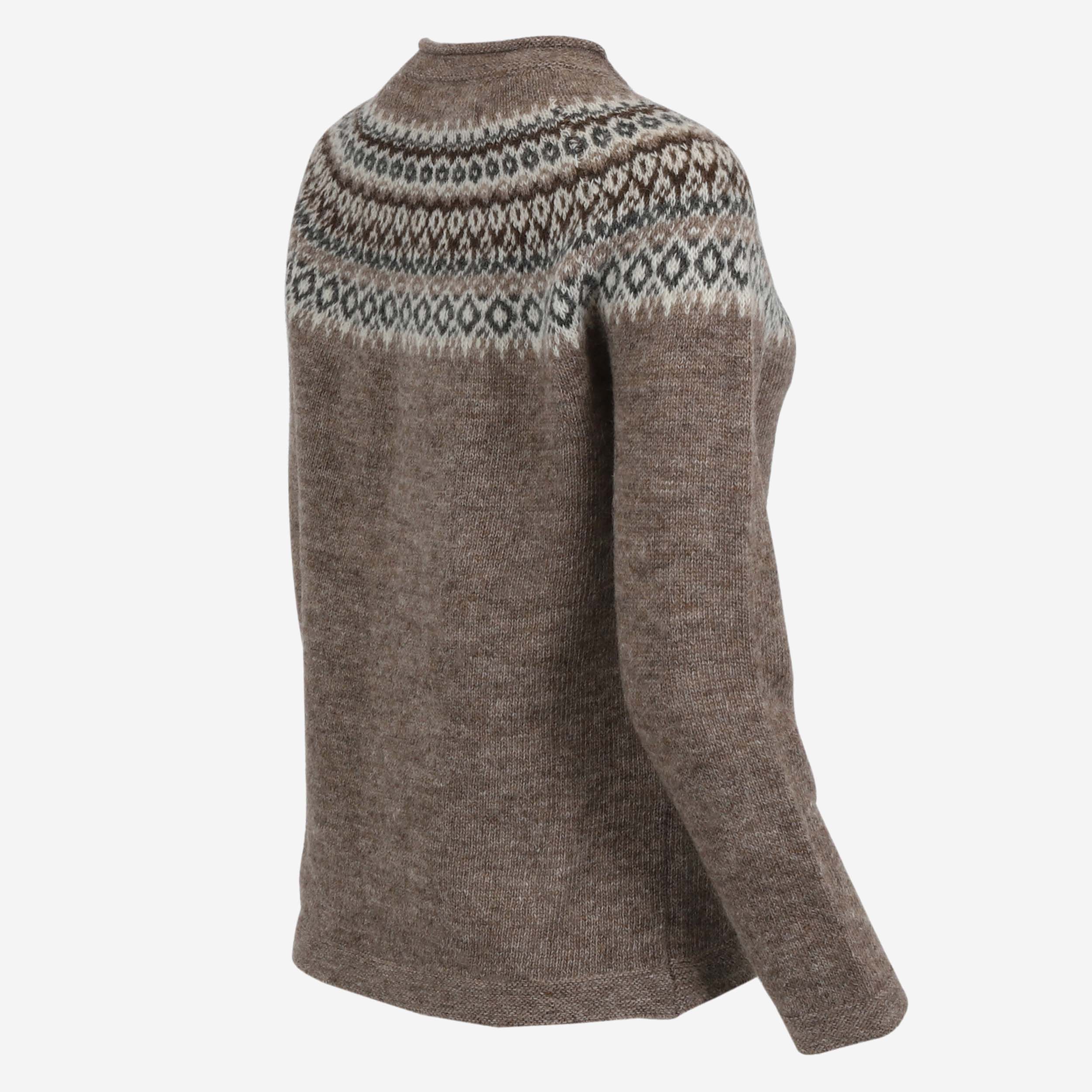 FAGRADALSFJALL hneppt íslensk ullarpeysa