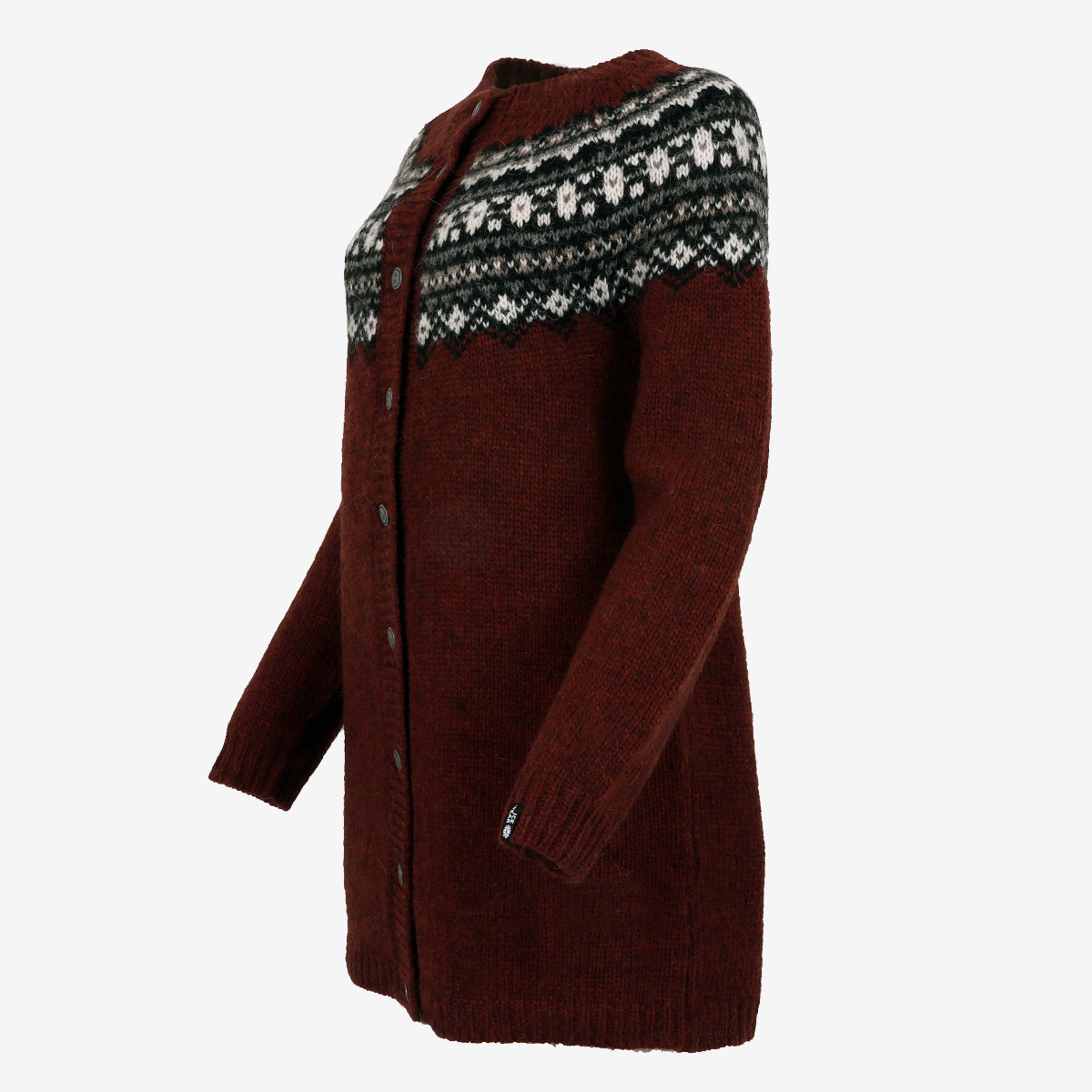 Fróðný long wool cardigan 