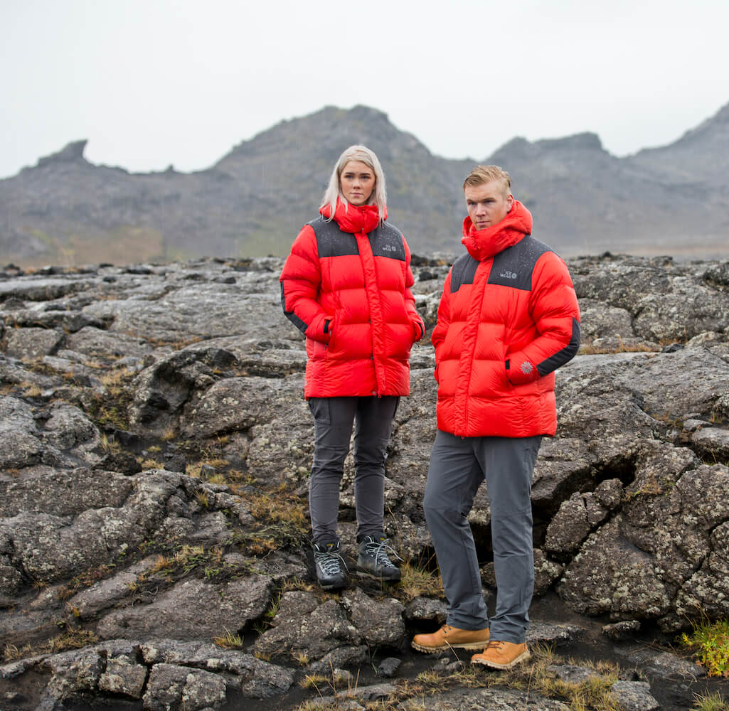Funi Windproof puffer jacket for Iceland