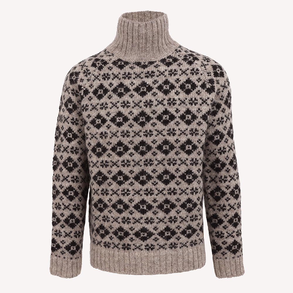 Gestur cowl neck Wool Nordic Sweater