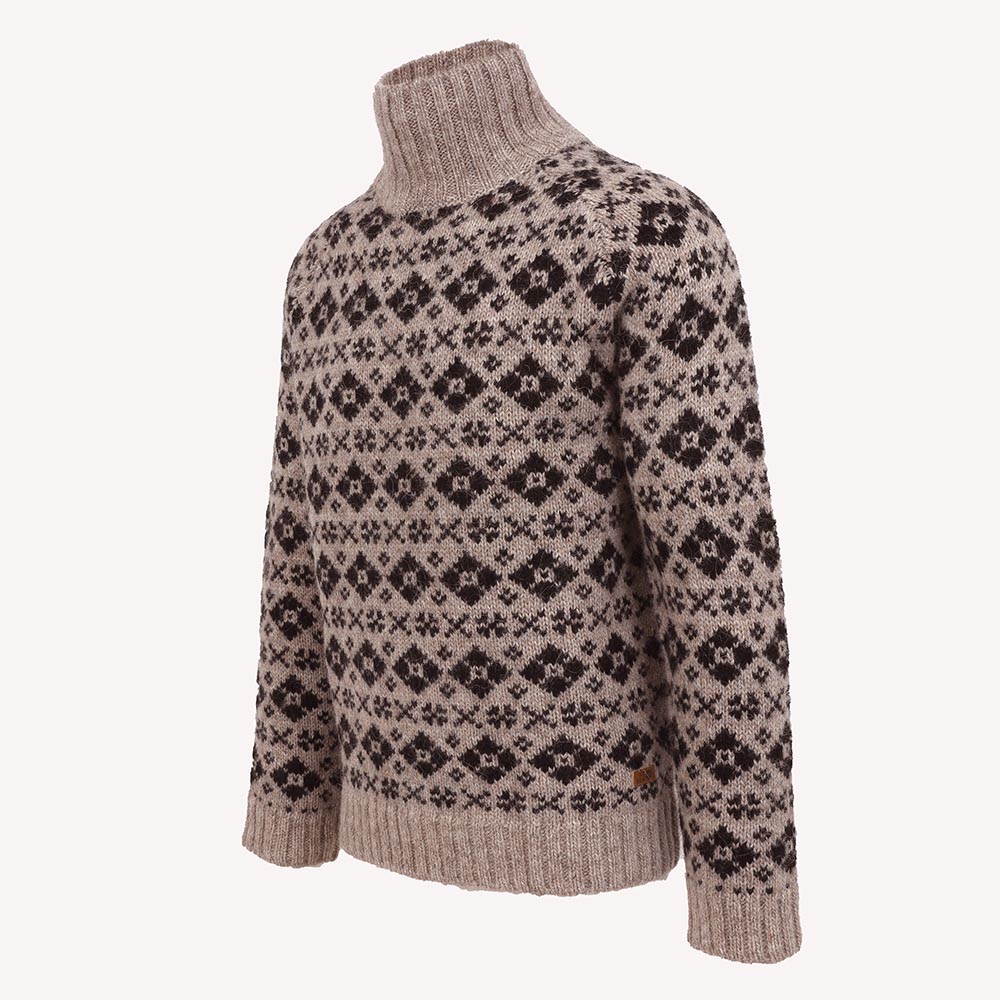 Gestur cowl neck Wool Nordic Sweater