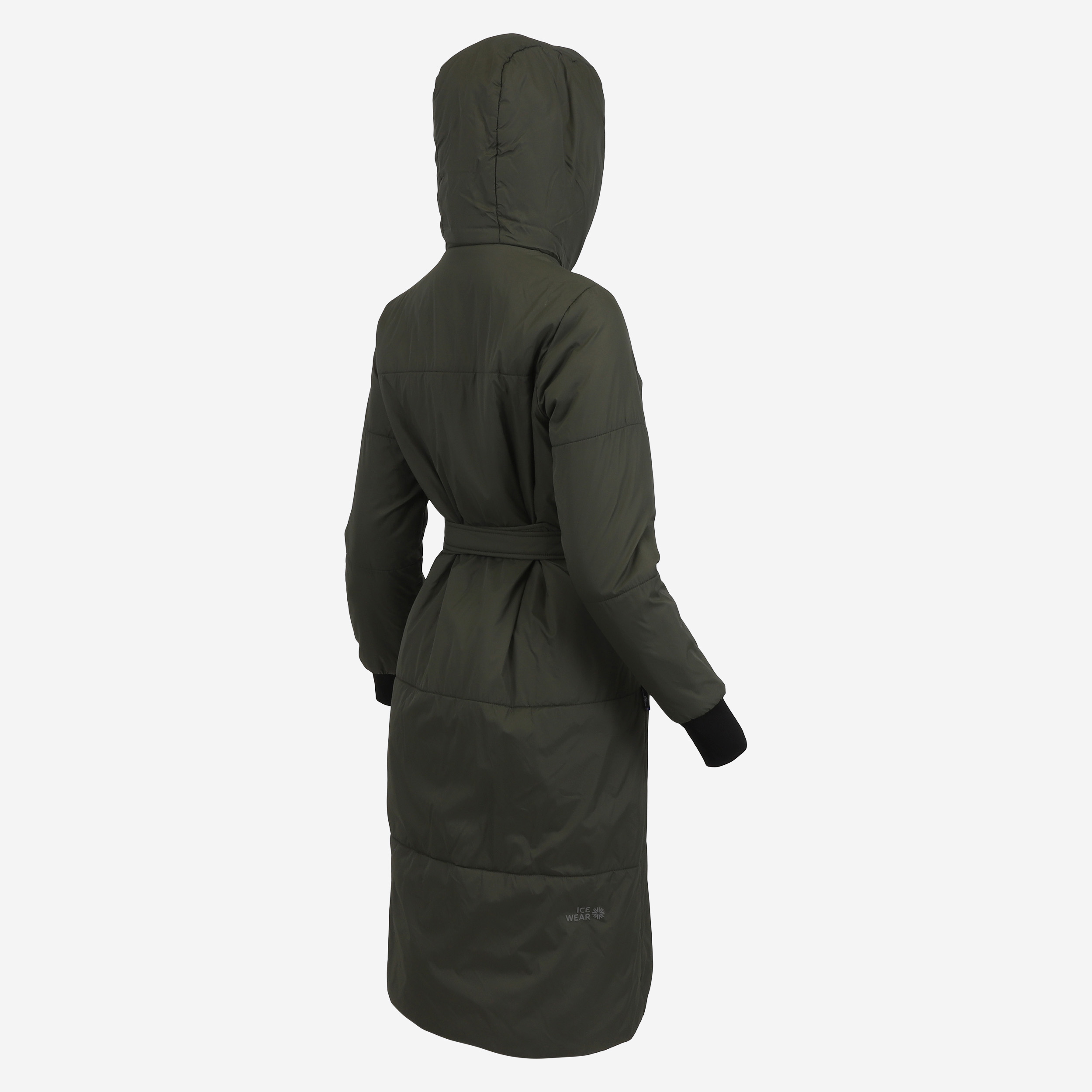 HVALEYRARHRAUN hooded wool insulated coat