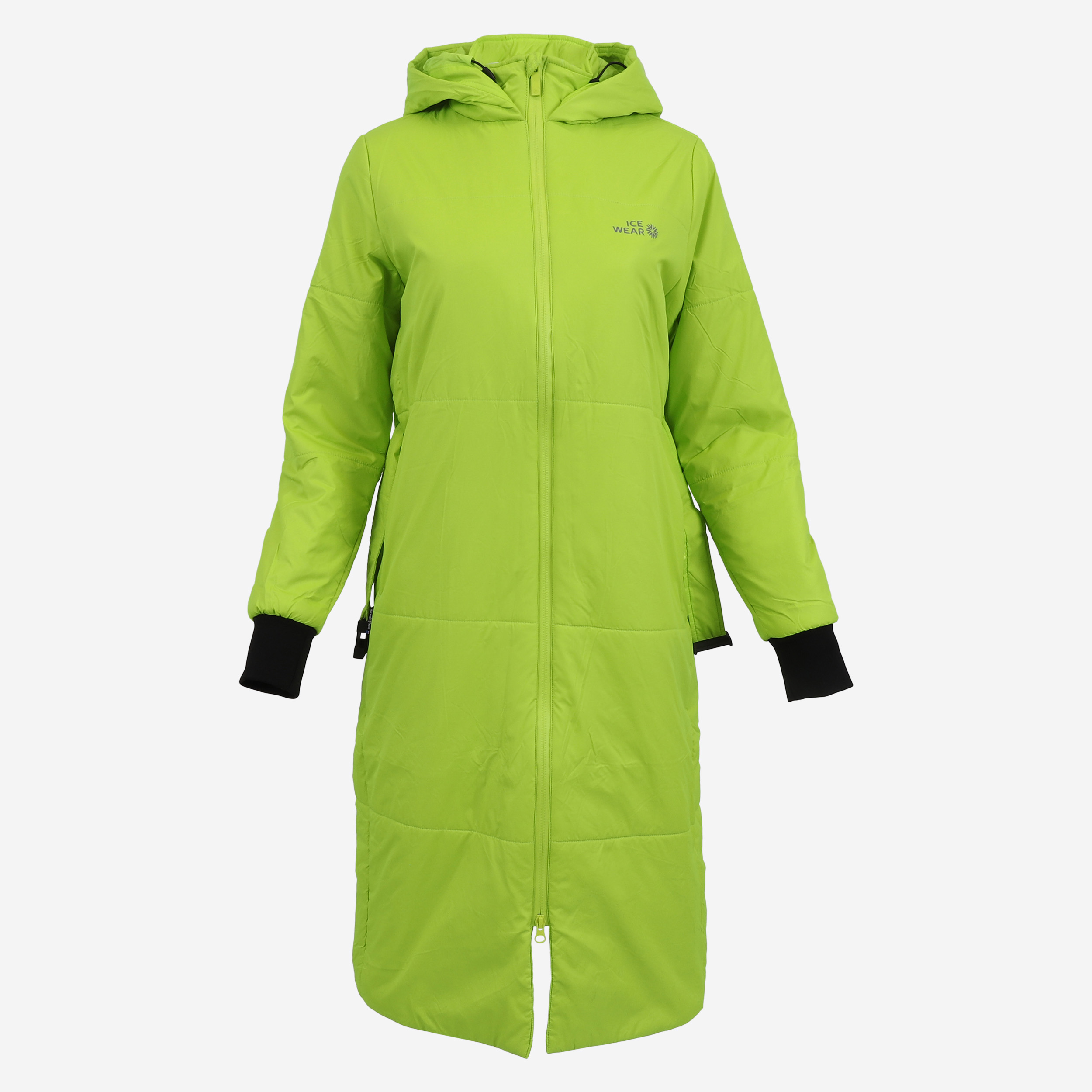 HVALEYRARHRAUN hooded wool insulated coat