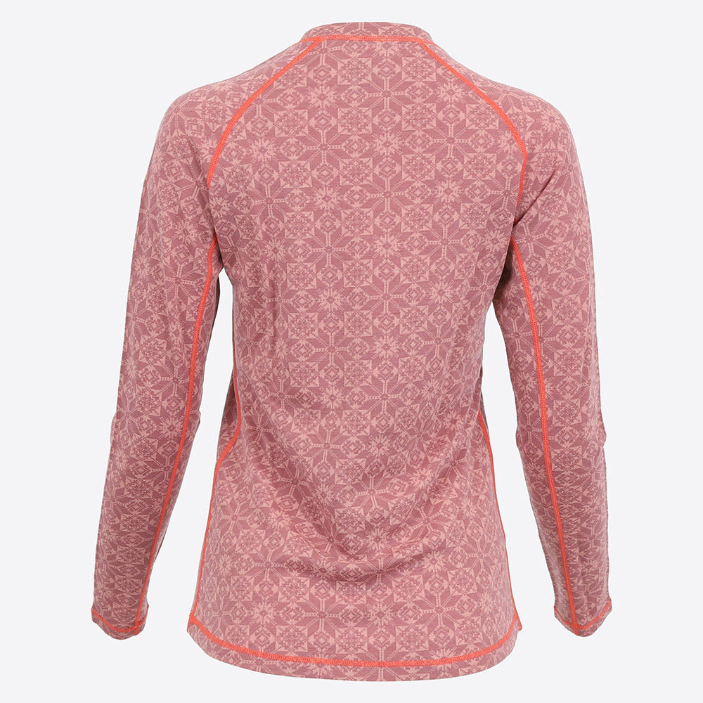 HVÍTANES 美利诺羊毛混纺女装圆领长袖衫