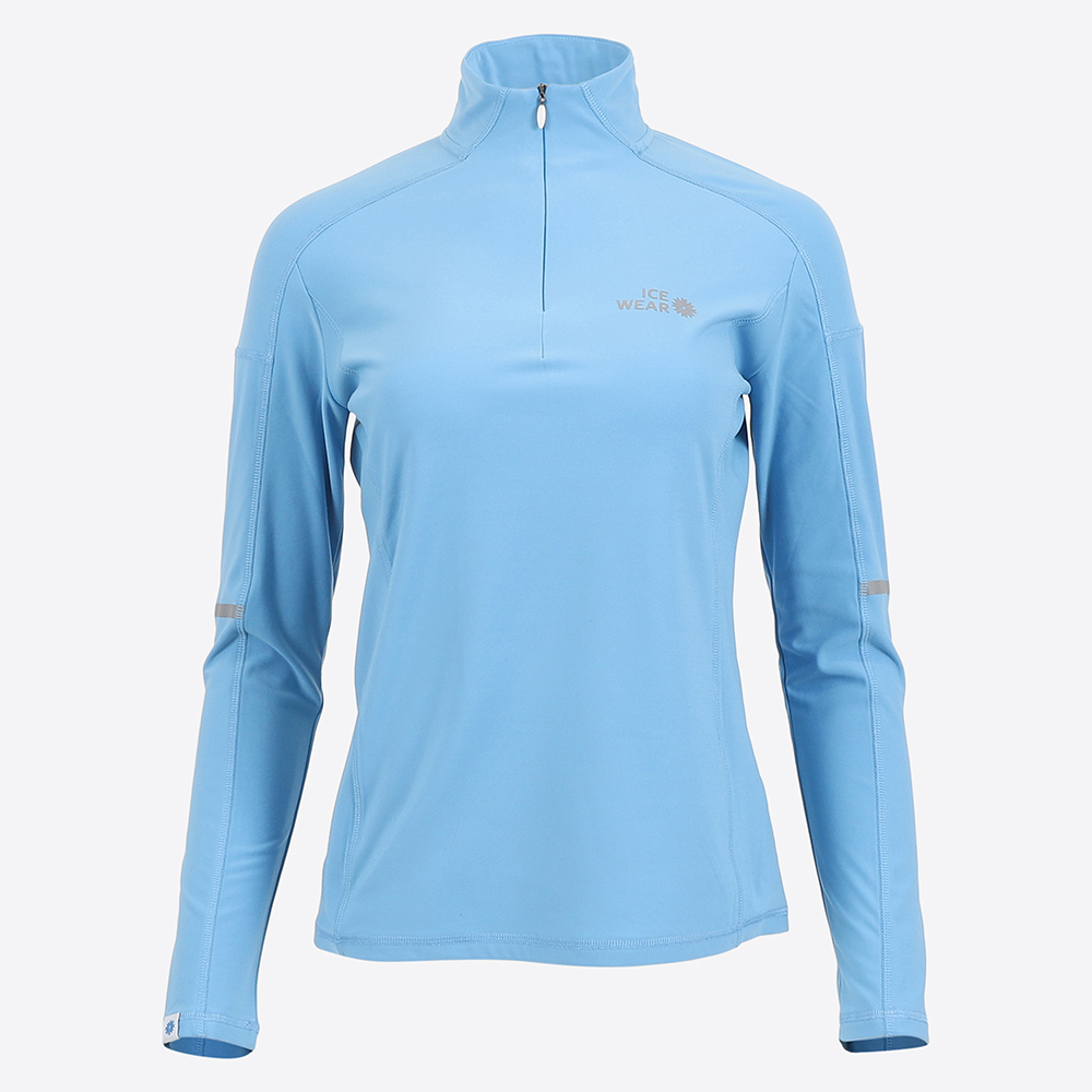 KJÖLUR hálfrennd flíspeysa í dömusniði