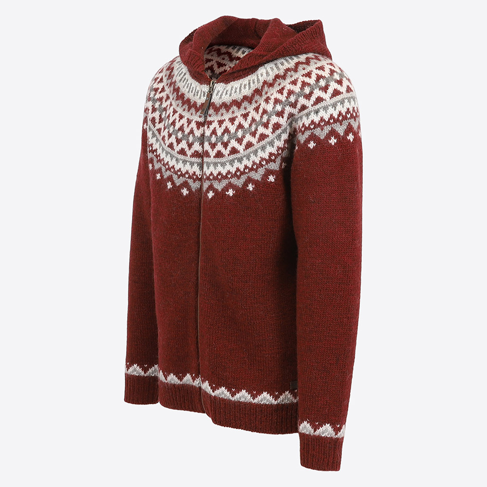 Skjaldbreiður hooded wool sweater