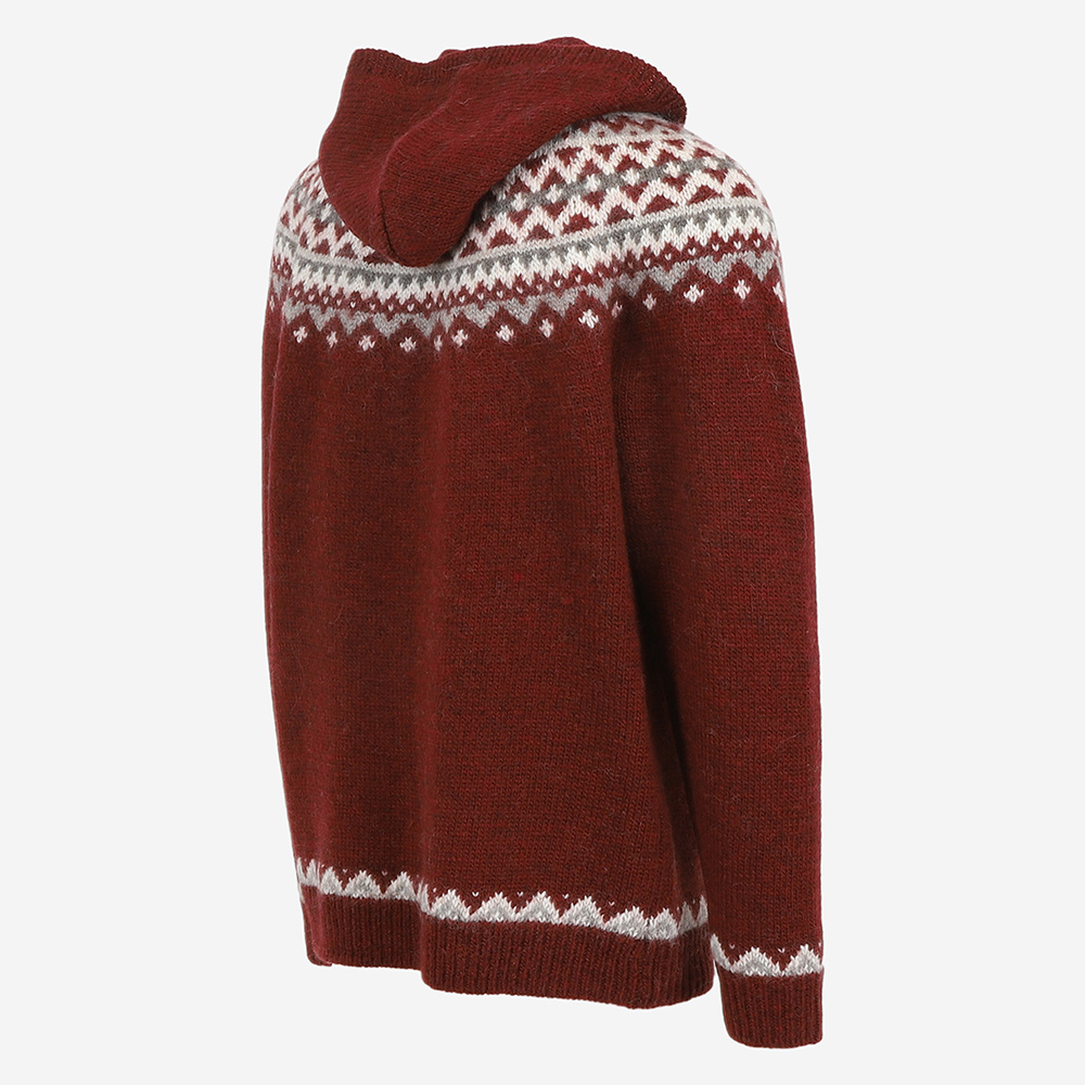 Skjaldbreiður hooded wool sweater