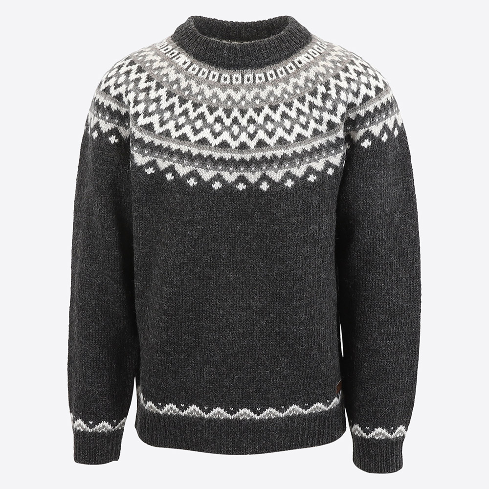Skjaldbreiður Icelandic pattern wool sweater