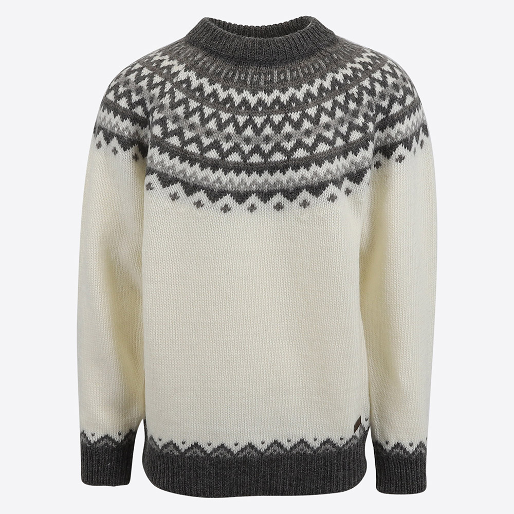 Skjaldbreiður pull en laine avec motif Islandais