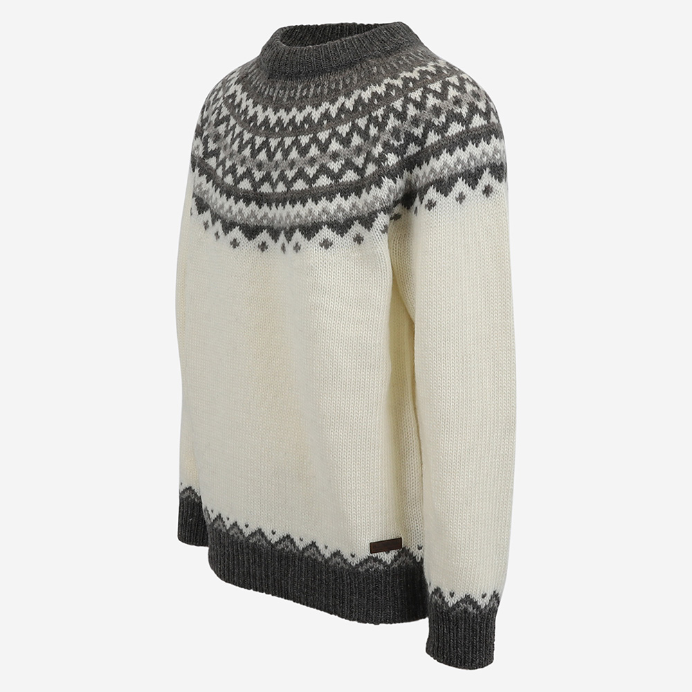 Skjaldbreiður pull en laine avec motif Islandais