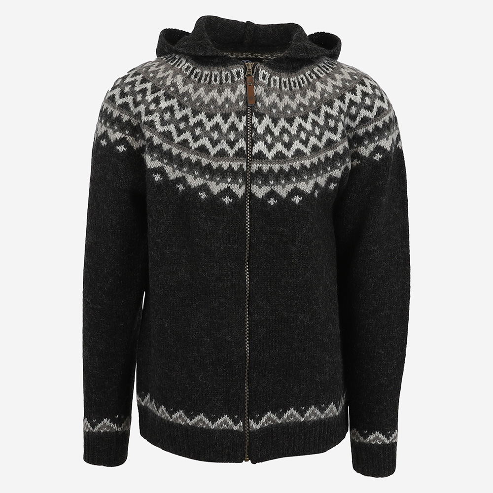 Skjaldbreiður pull en laine à capuche