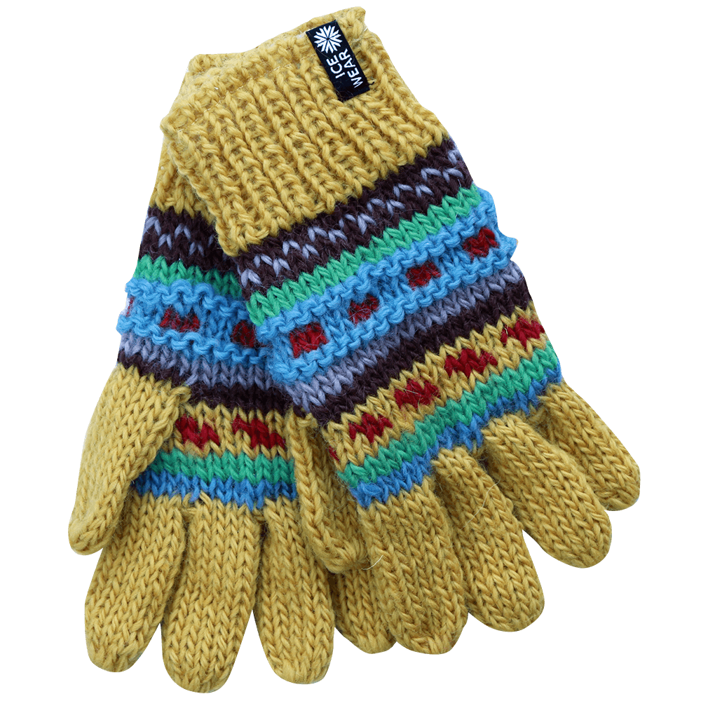 MAGNEY Hand knitted wool gloves
