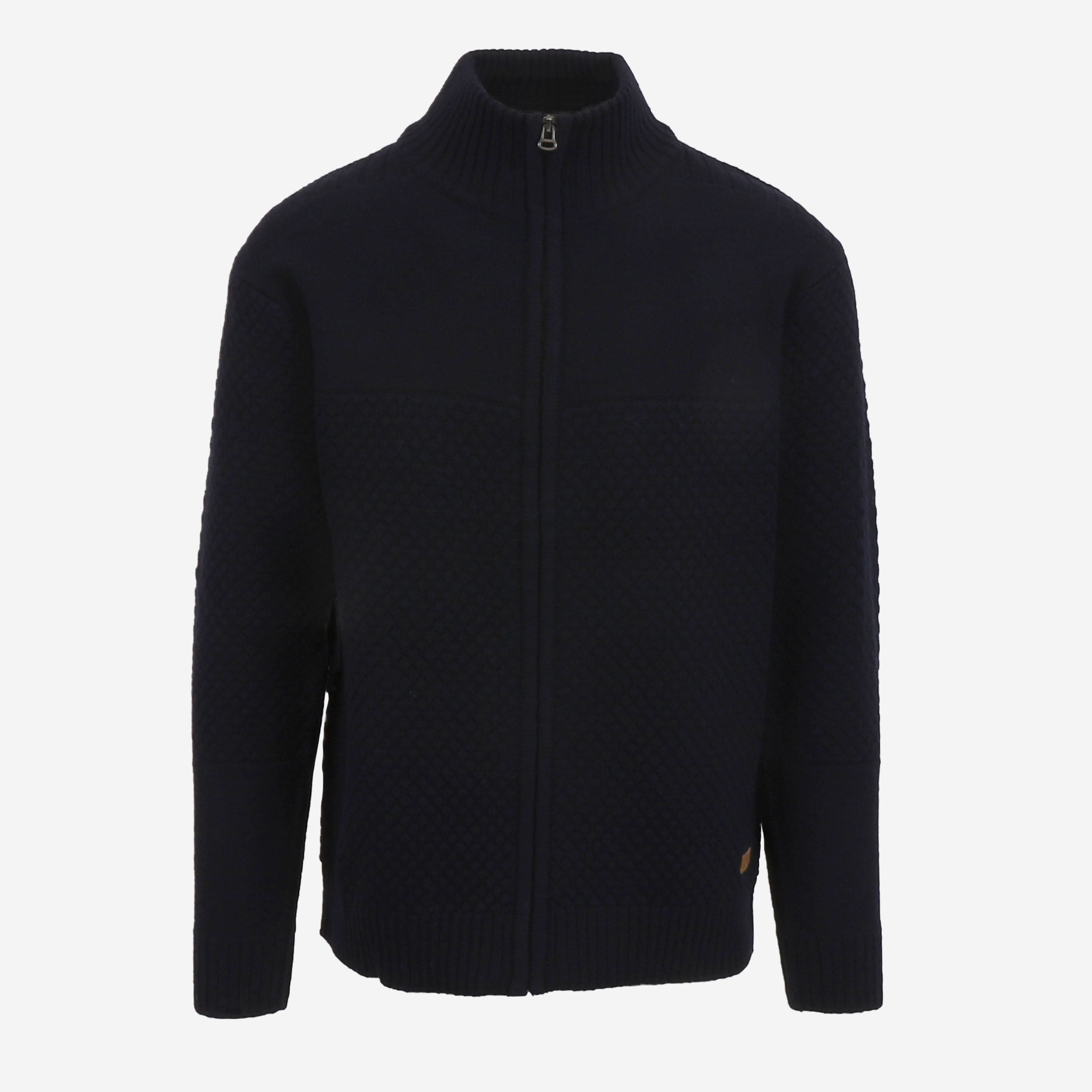 Meyvant Wollstrickjacke mit Reißverschluss 