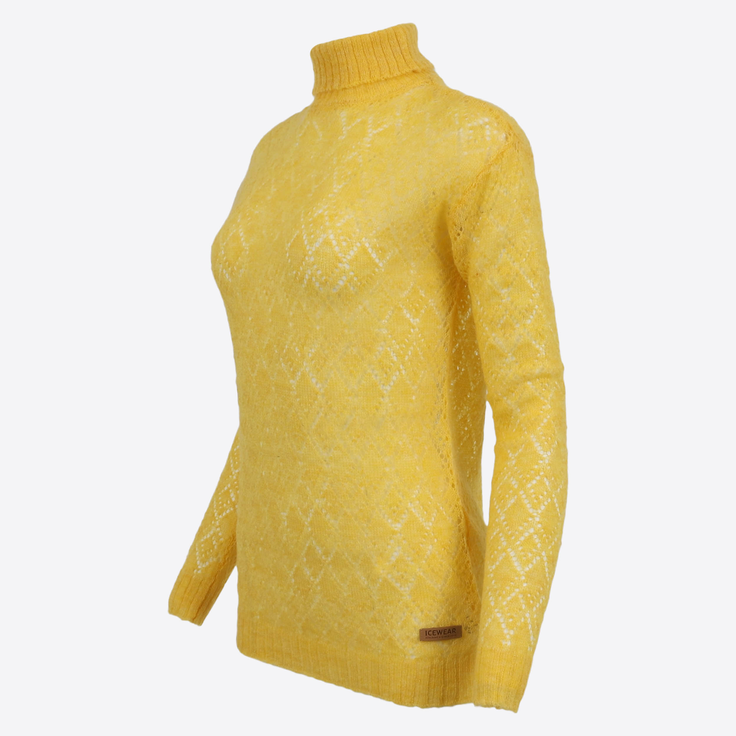 Móar knitted lace turtleneck sweater