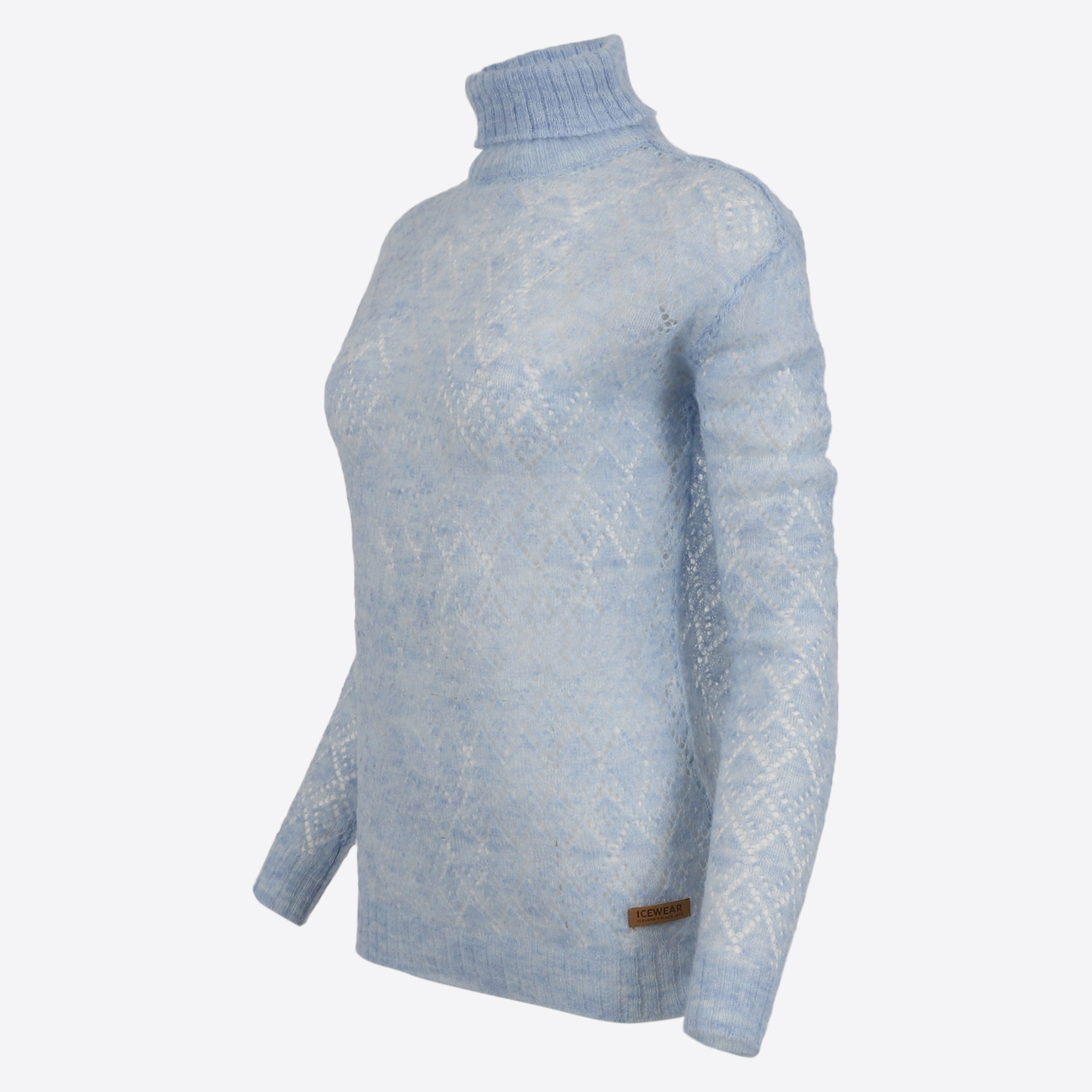 Móar knitted lace turtleneck sweater