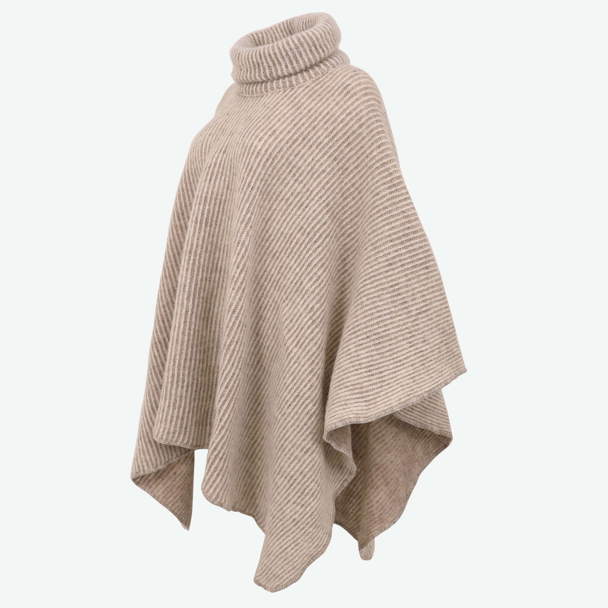 Ríkey poncho aus isländischer Wolle