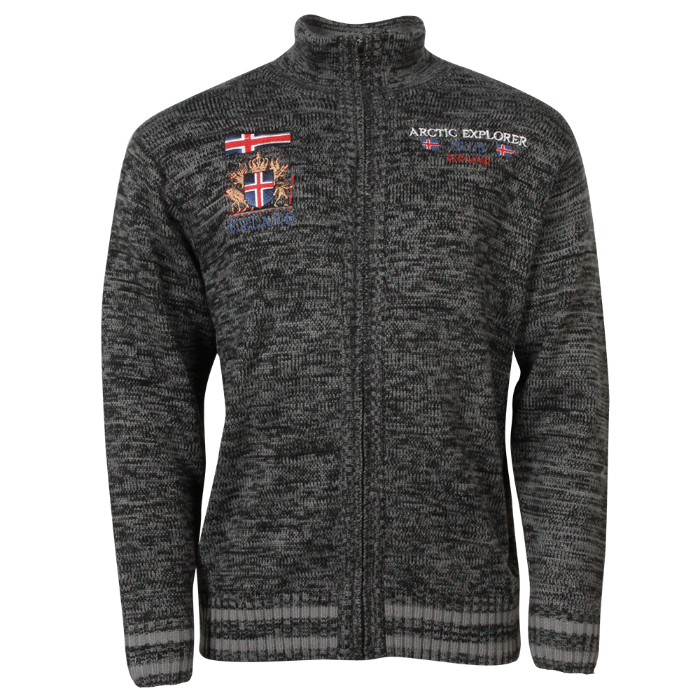 Pull à zip avec drapeau brodé Thor