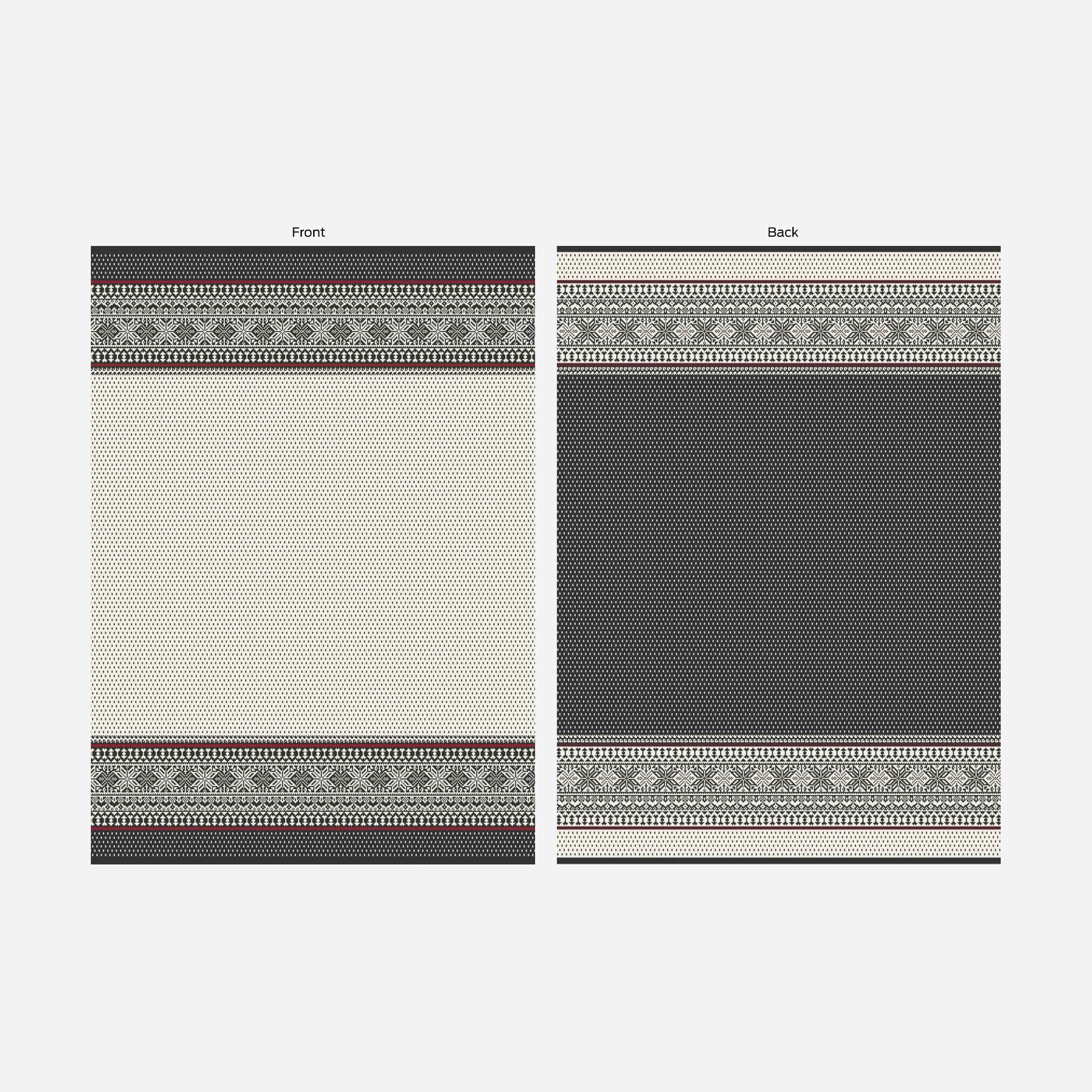 Þyrnirós Scandinavian design wool blanket 