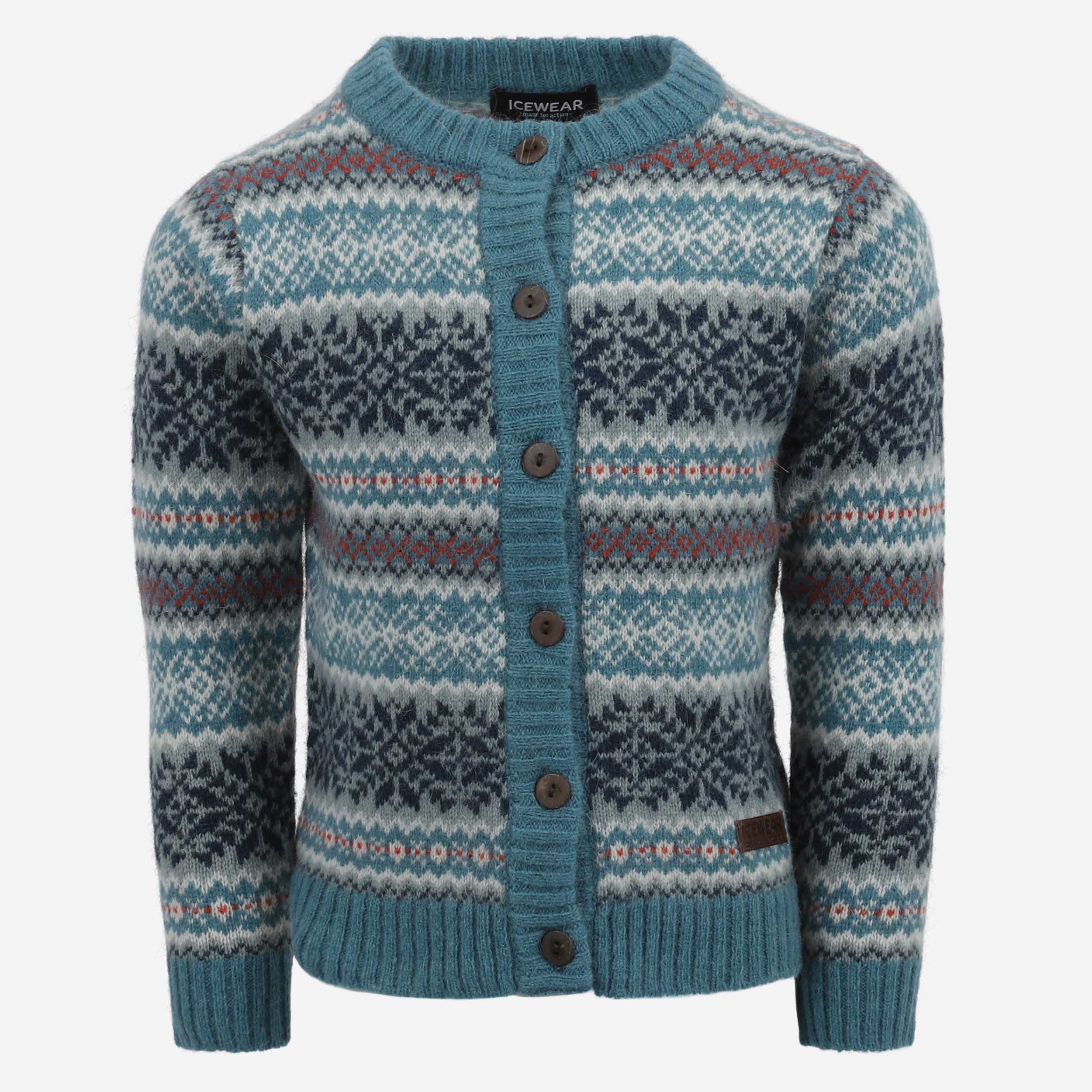 Urður Cardigan en Laine Angora