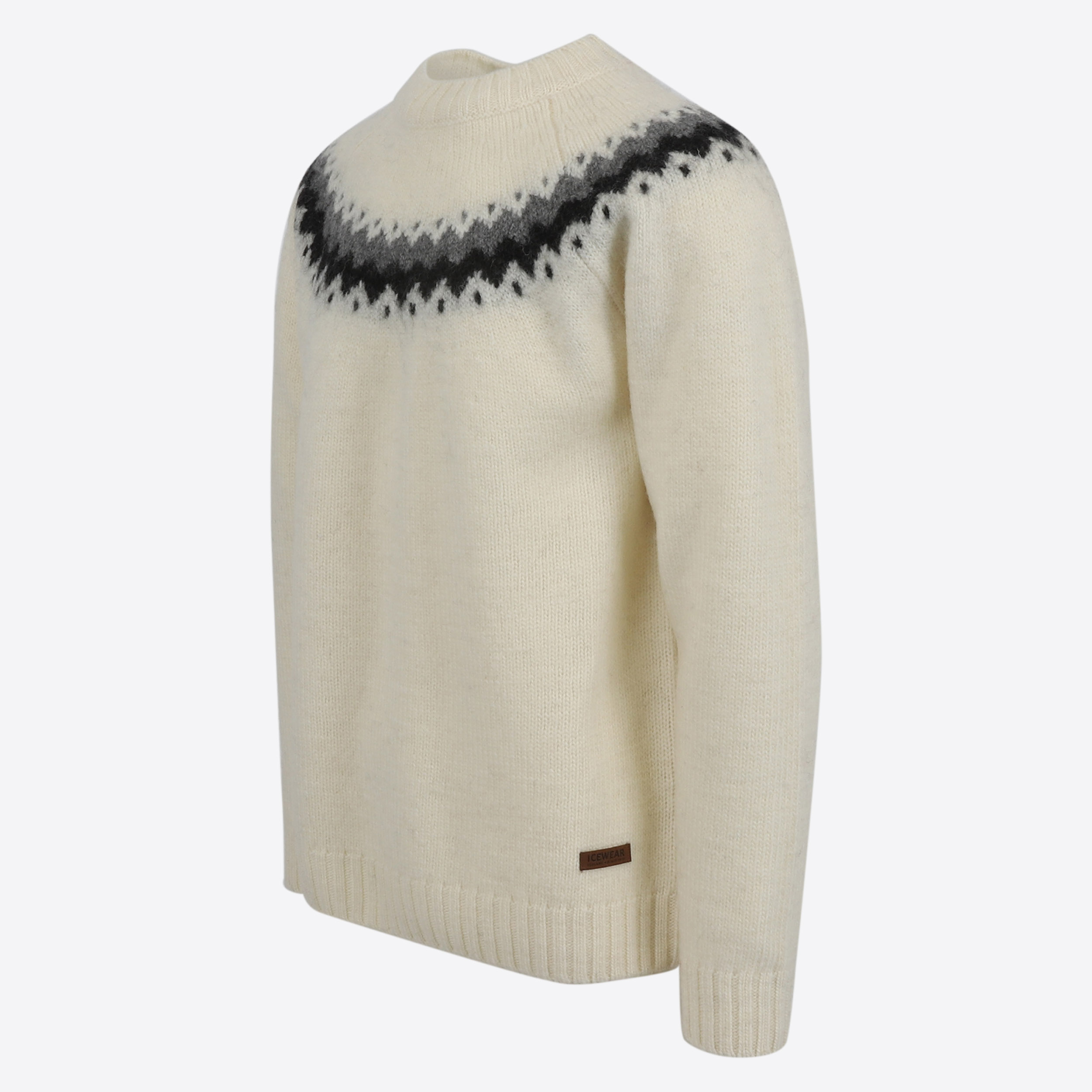 Vík Icelandic pattern wool pullover