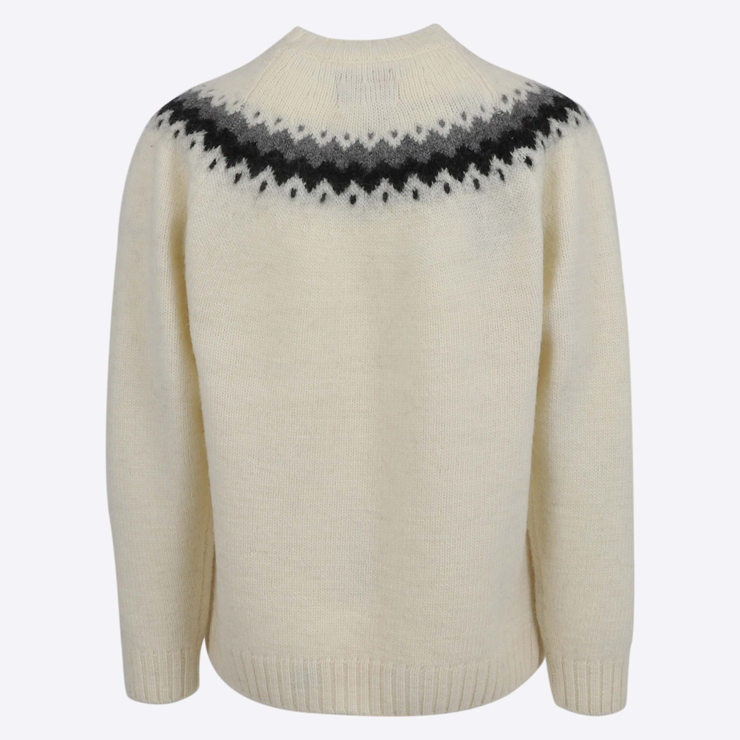 Vík Icelandic pattern wool pullover