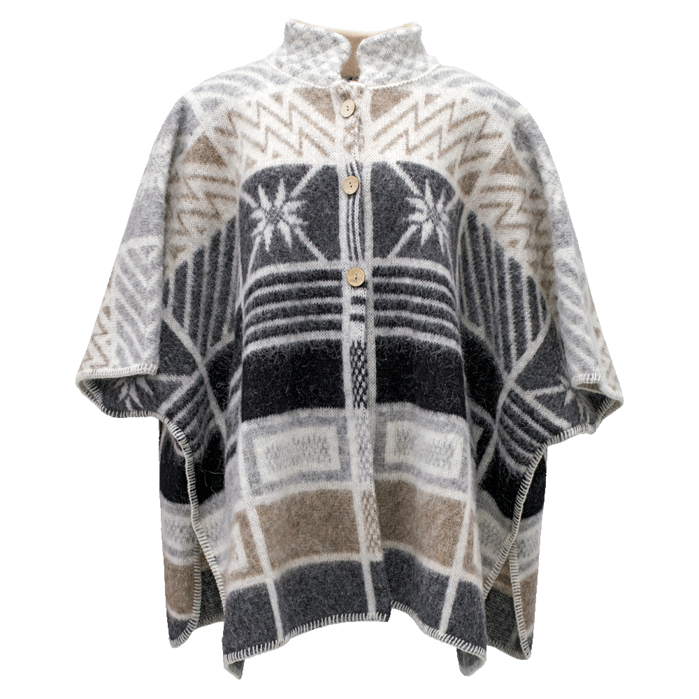 Ása poncho aus isländischer Wolle