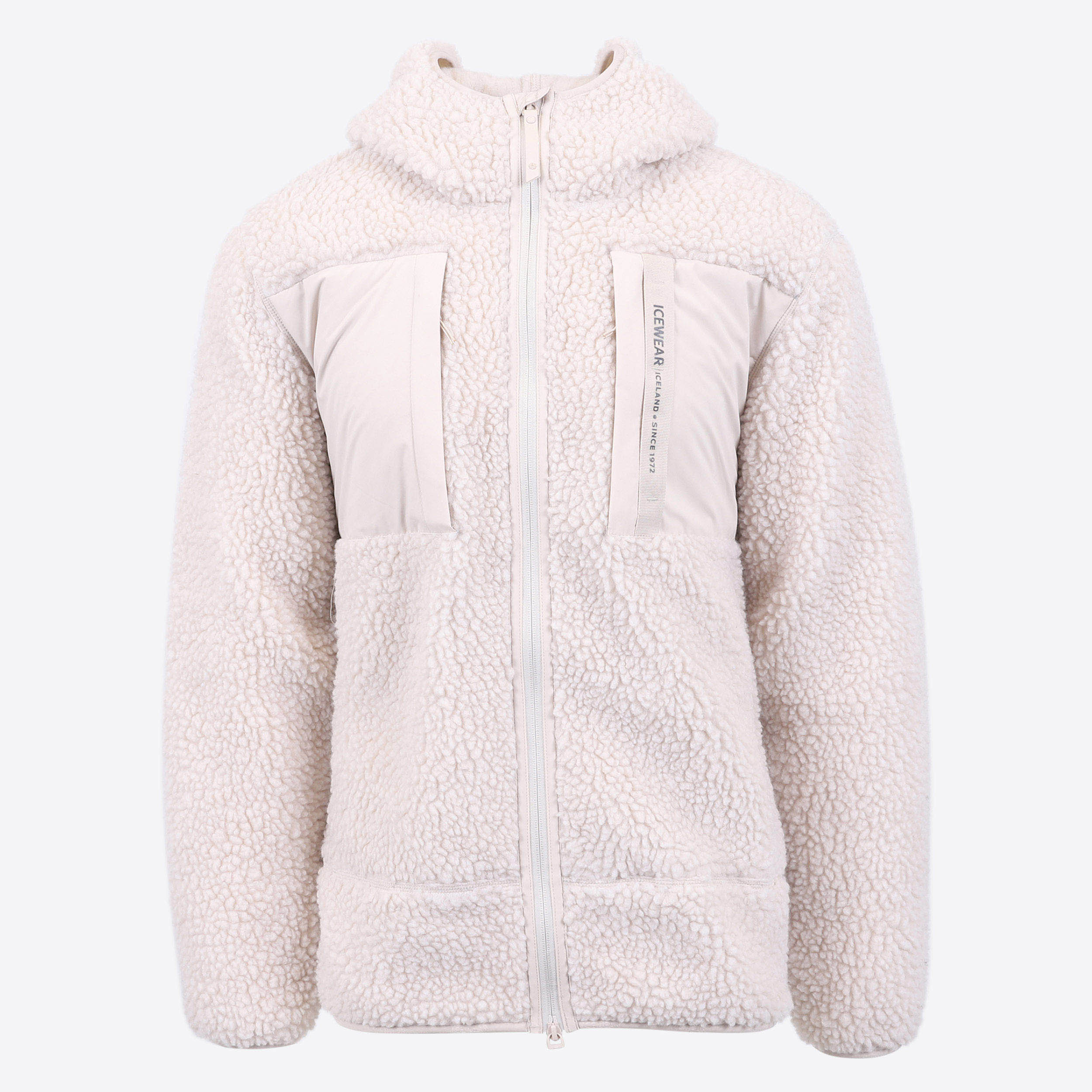 Hergilsey sherpa wool fleece jacket