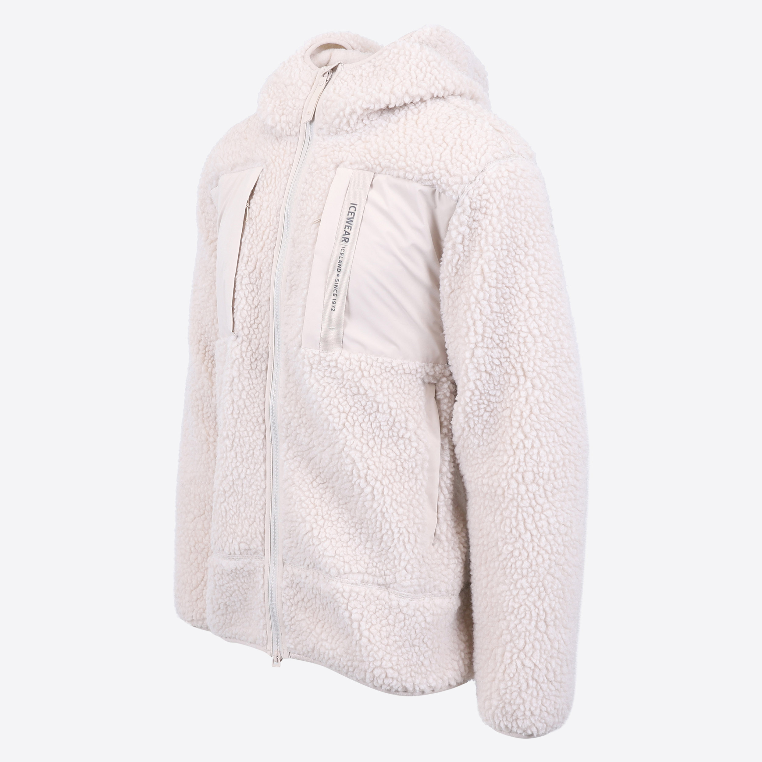 Hergilsey sherpa wool fleece jacket
