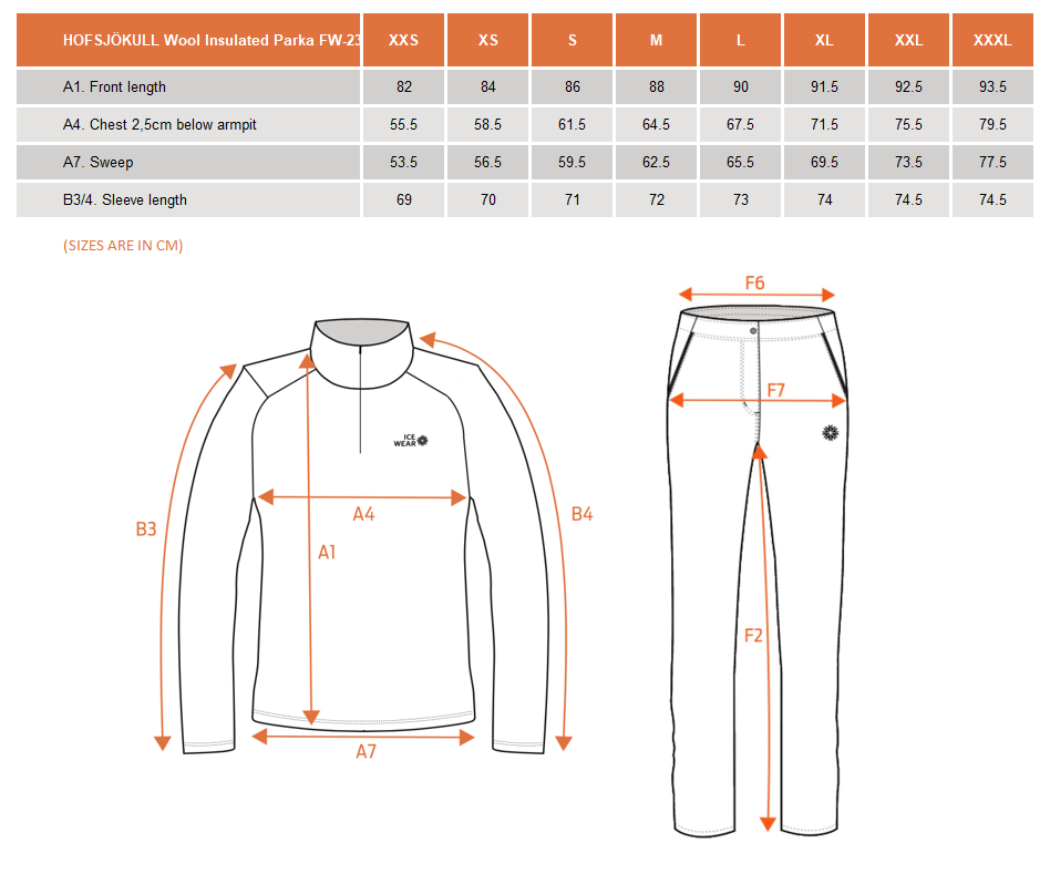 Hofsjökull 冰岛羊毛绝缘保暖外套