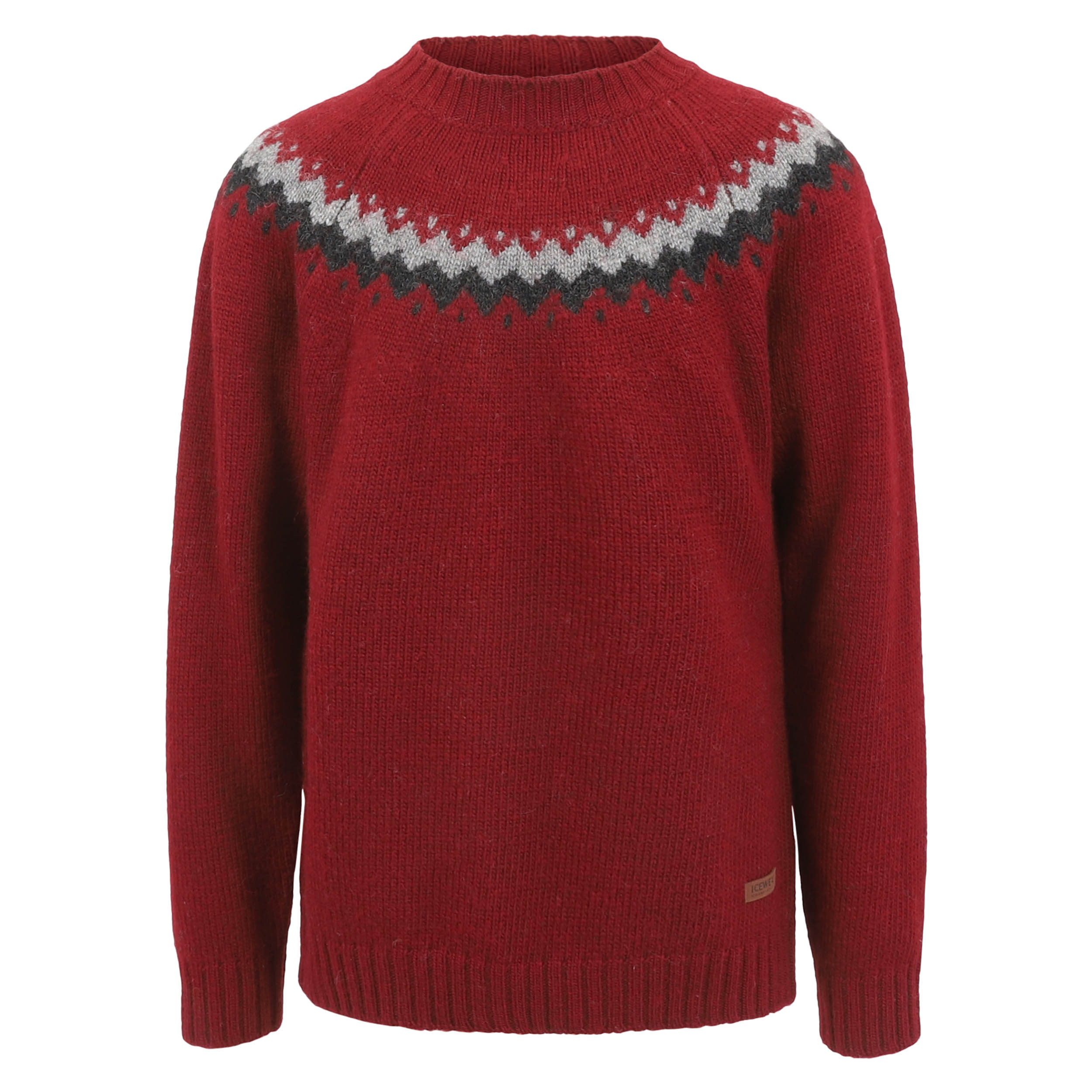 Vík Icelandic pattern wool pullover