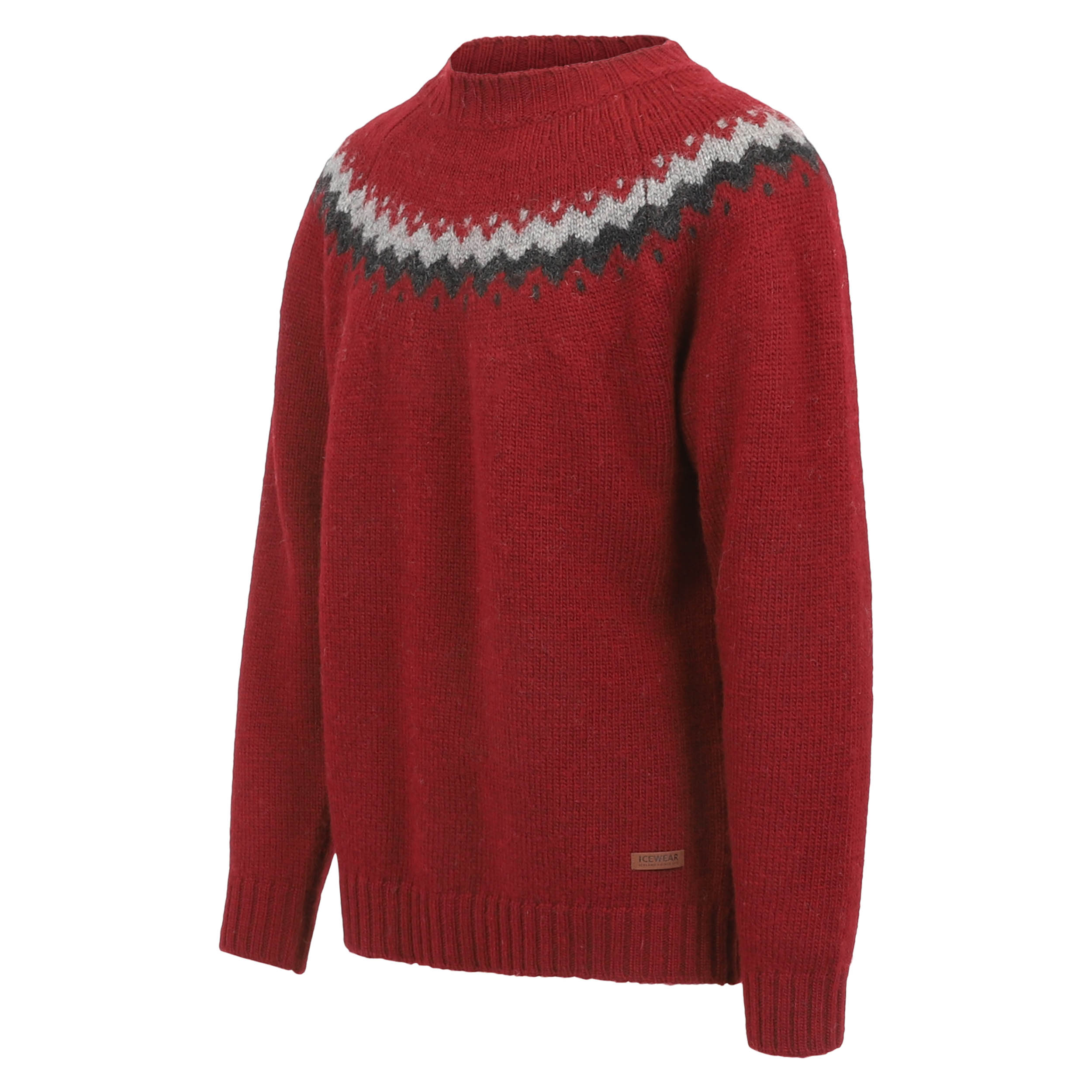 Vík Icelandic pattern wool pullover