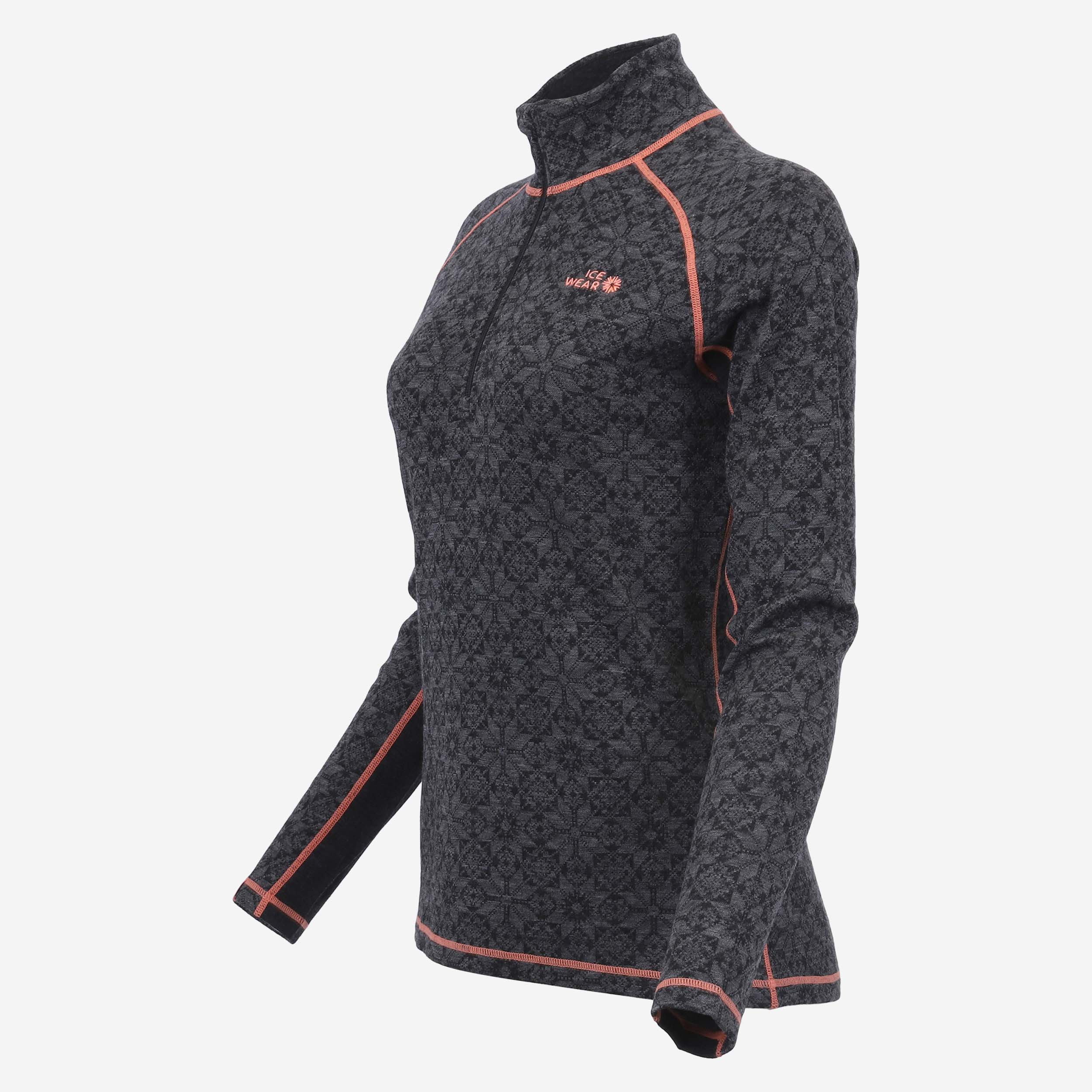 Hvitanes thermisches Damen-Wollshirt