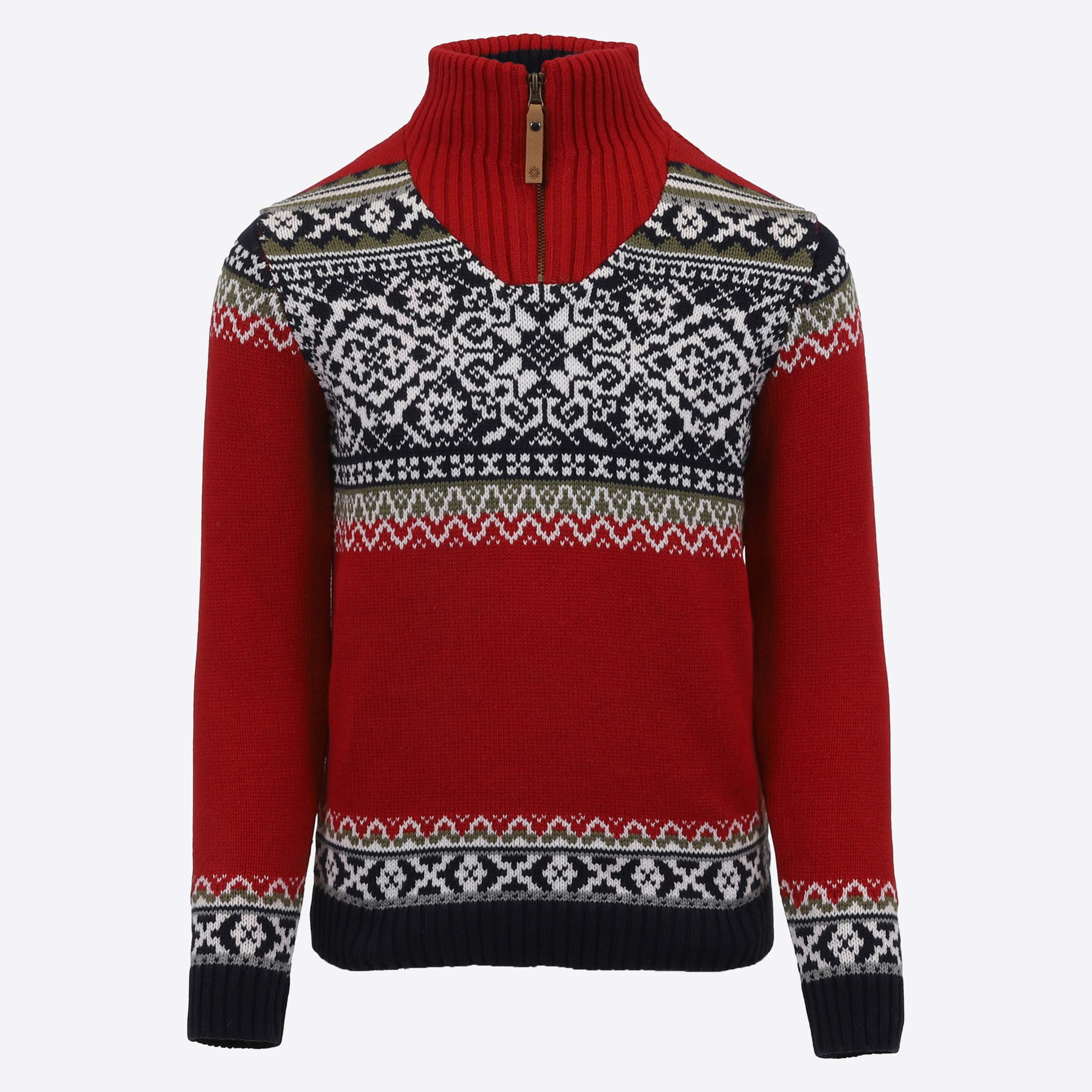 Oslo Pull pour Enfants aux Motifs Norvégiens