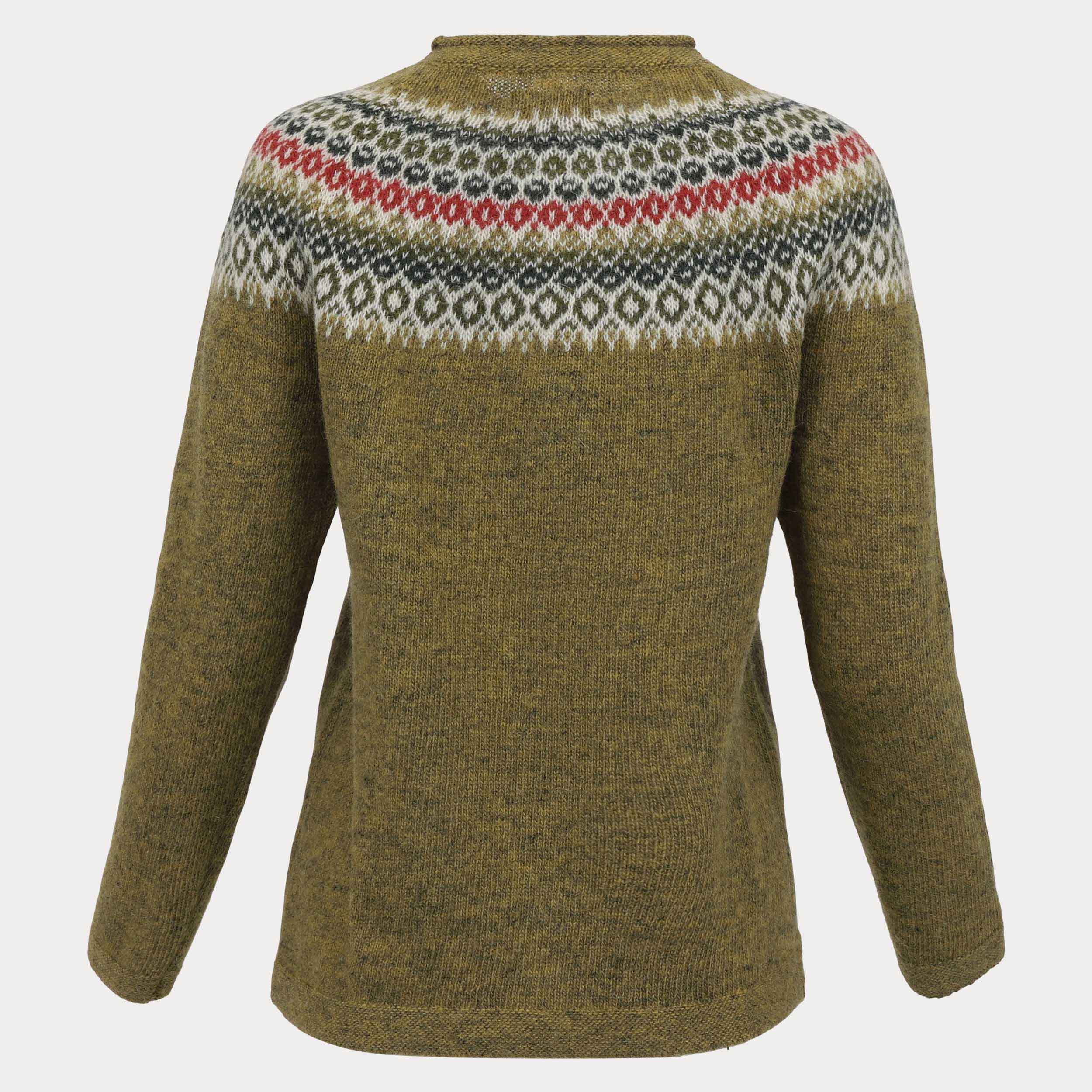 FAGRADALSFJALL hneppt íslensk ullarpeysa