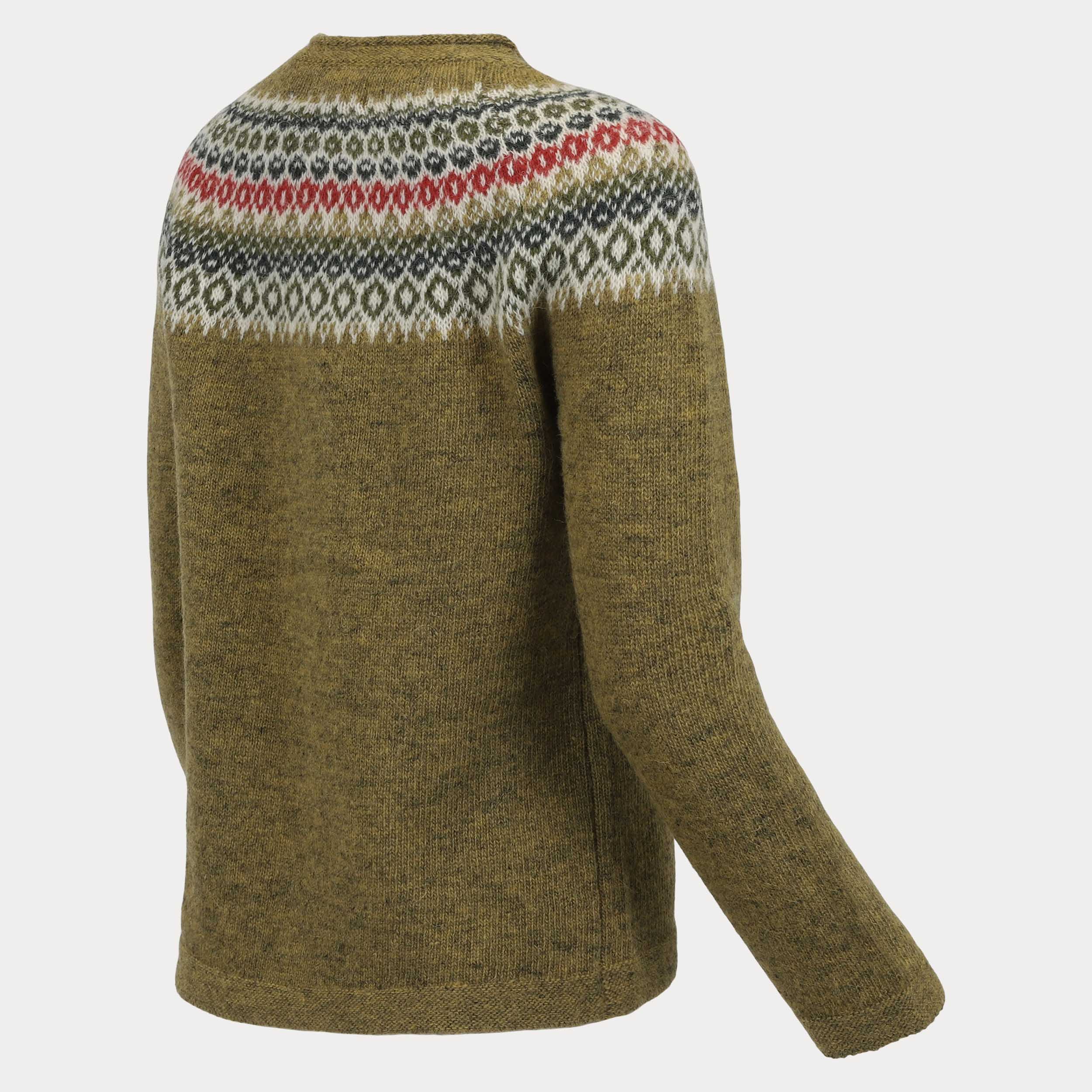 FAGRADALSFJALL hneppt íslensk ullarpeysa