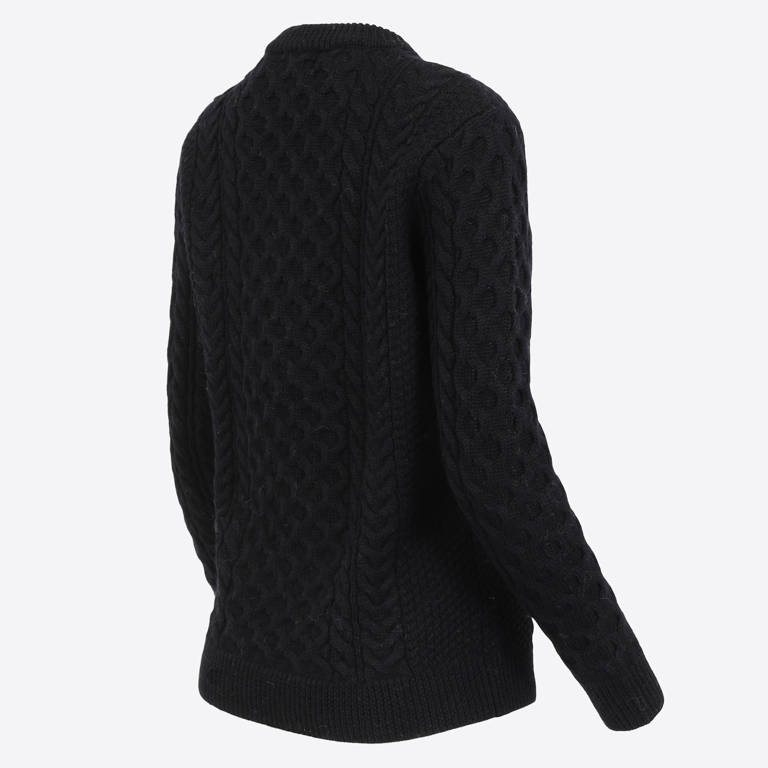 HALLDÍS 绞花针织羊毛衫