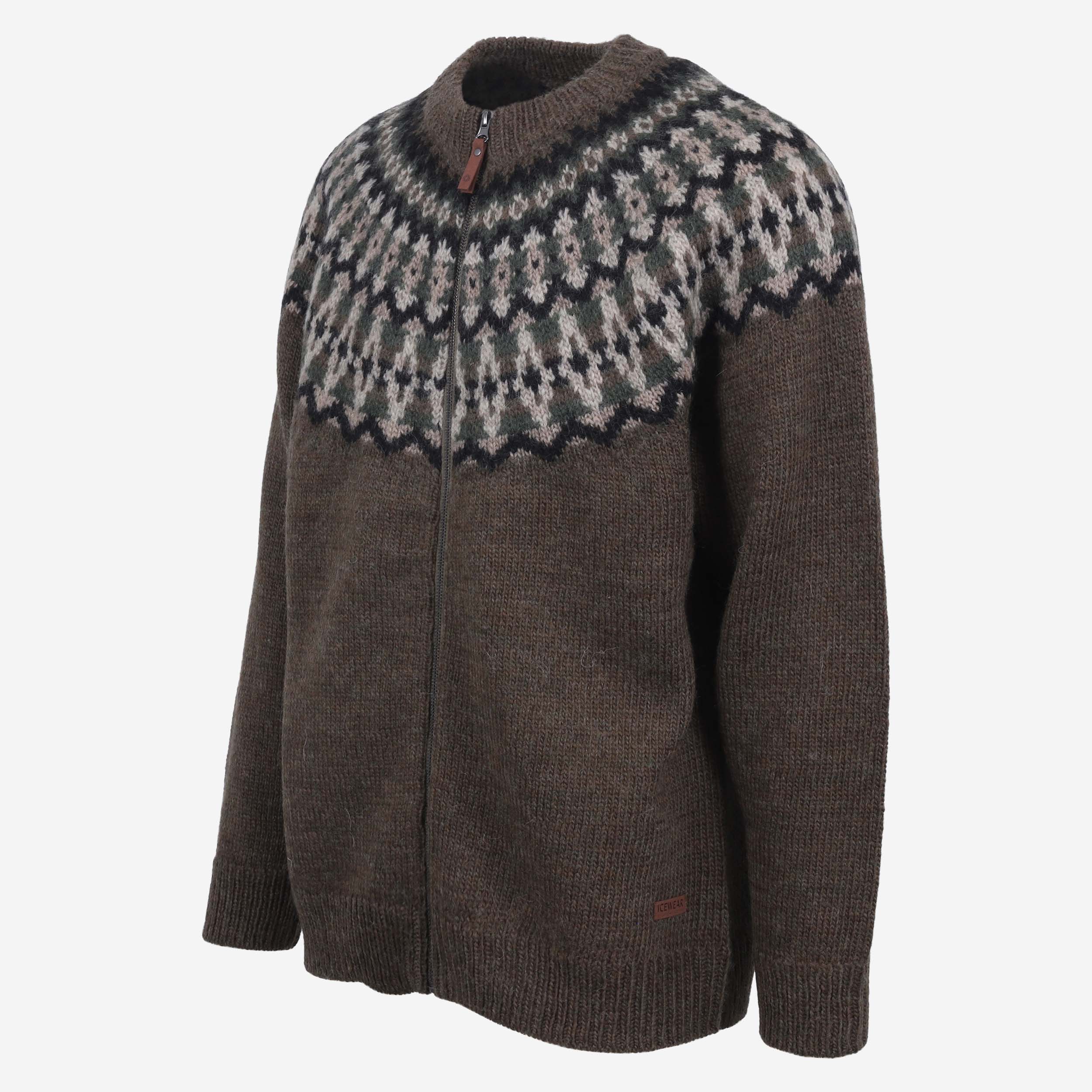 Snorralaug Wool Sweater with Zipper