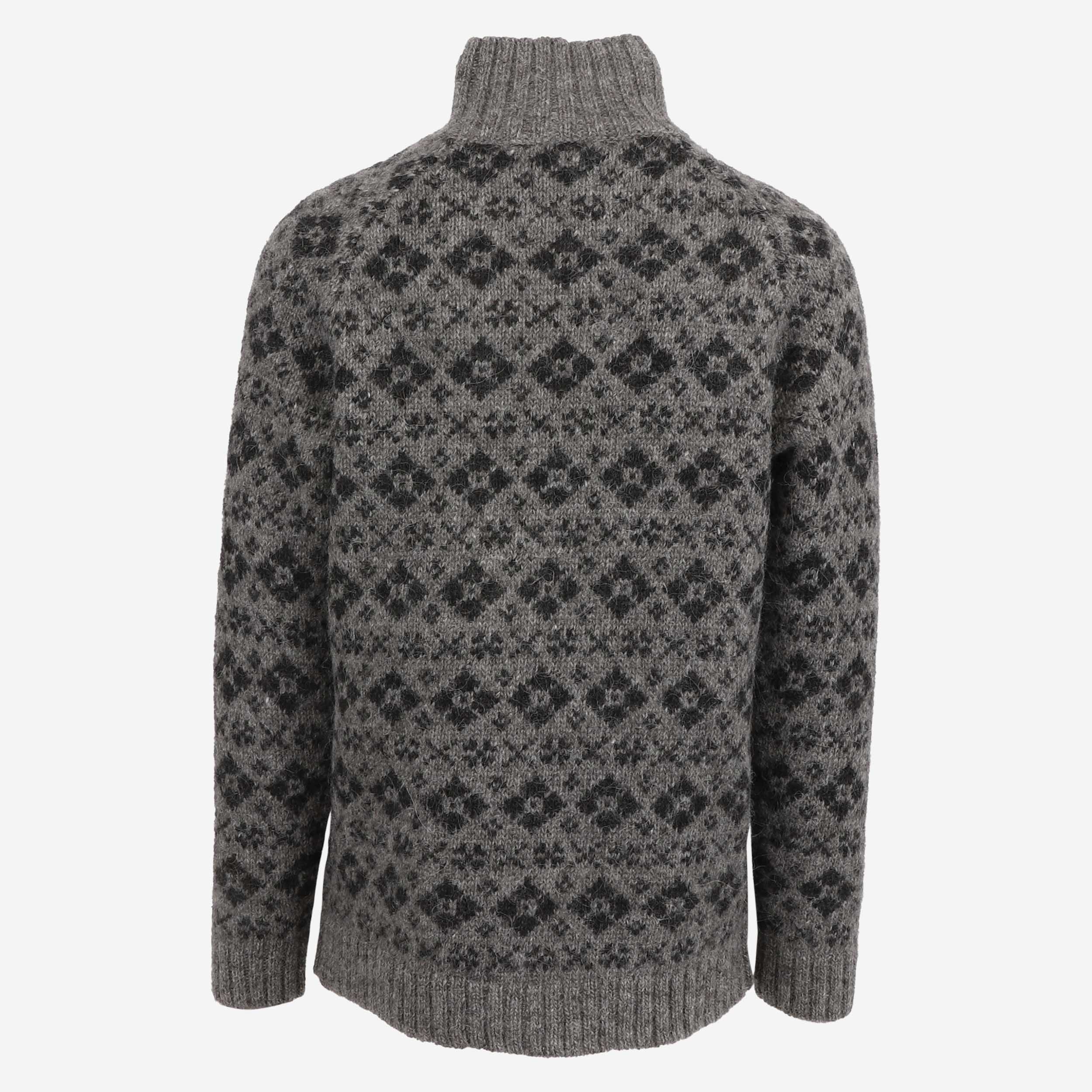 Gestur Pull Nordique en Laine à col roulé