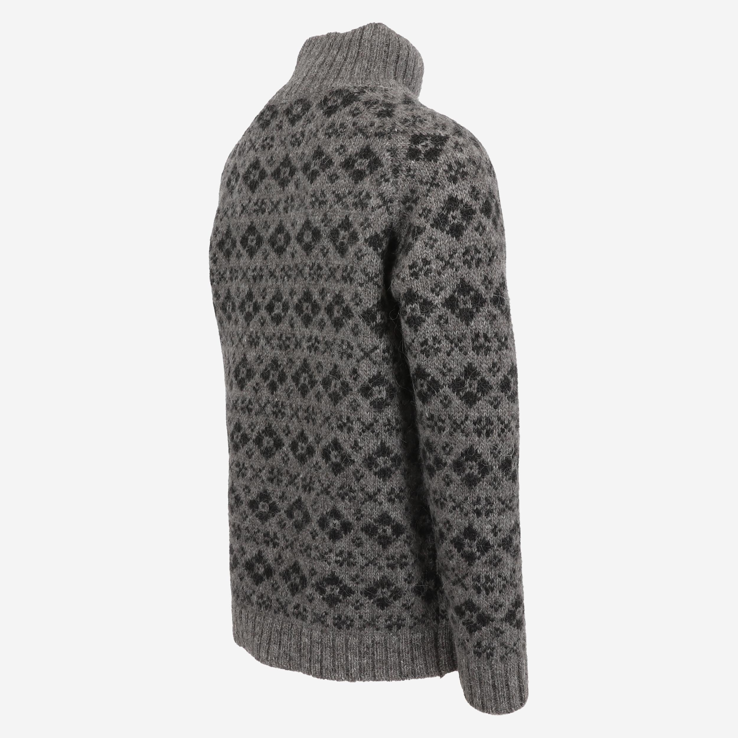 Gestur Pull Nordique en Laine à col roulé
