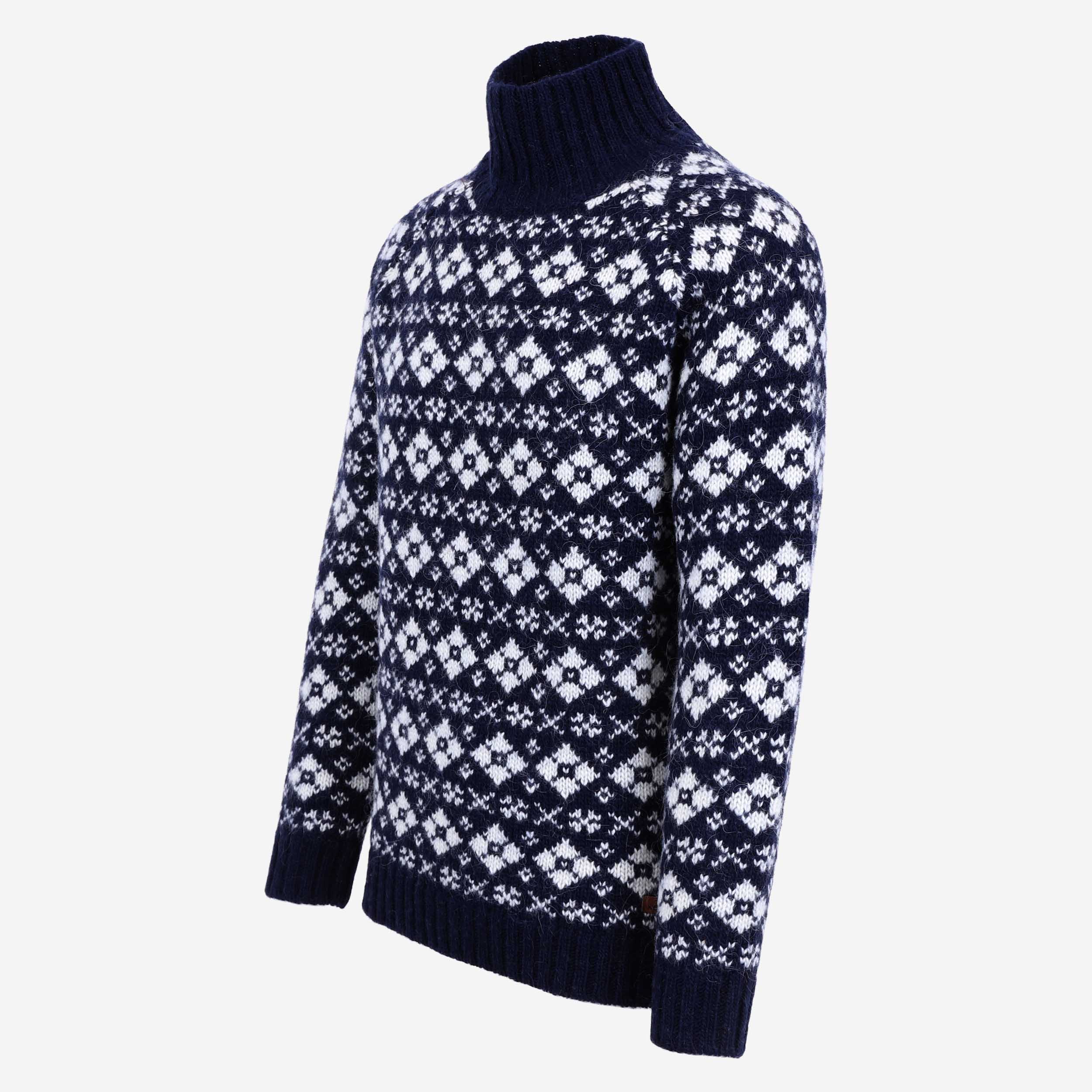 Gestur cowl neck Wool Nordic Sweater