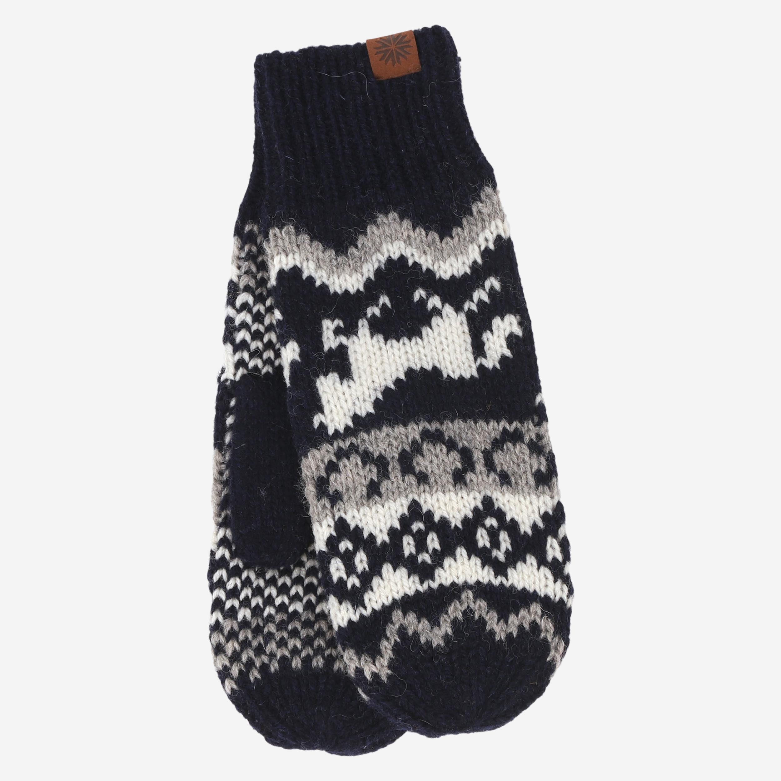 Sleipnir horse design wool mittens 