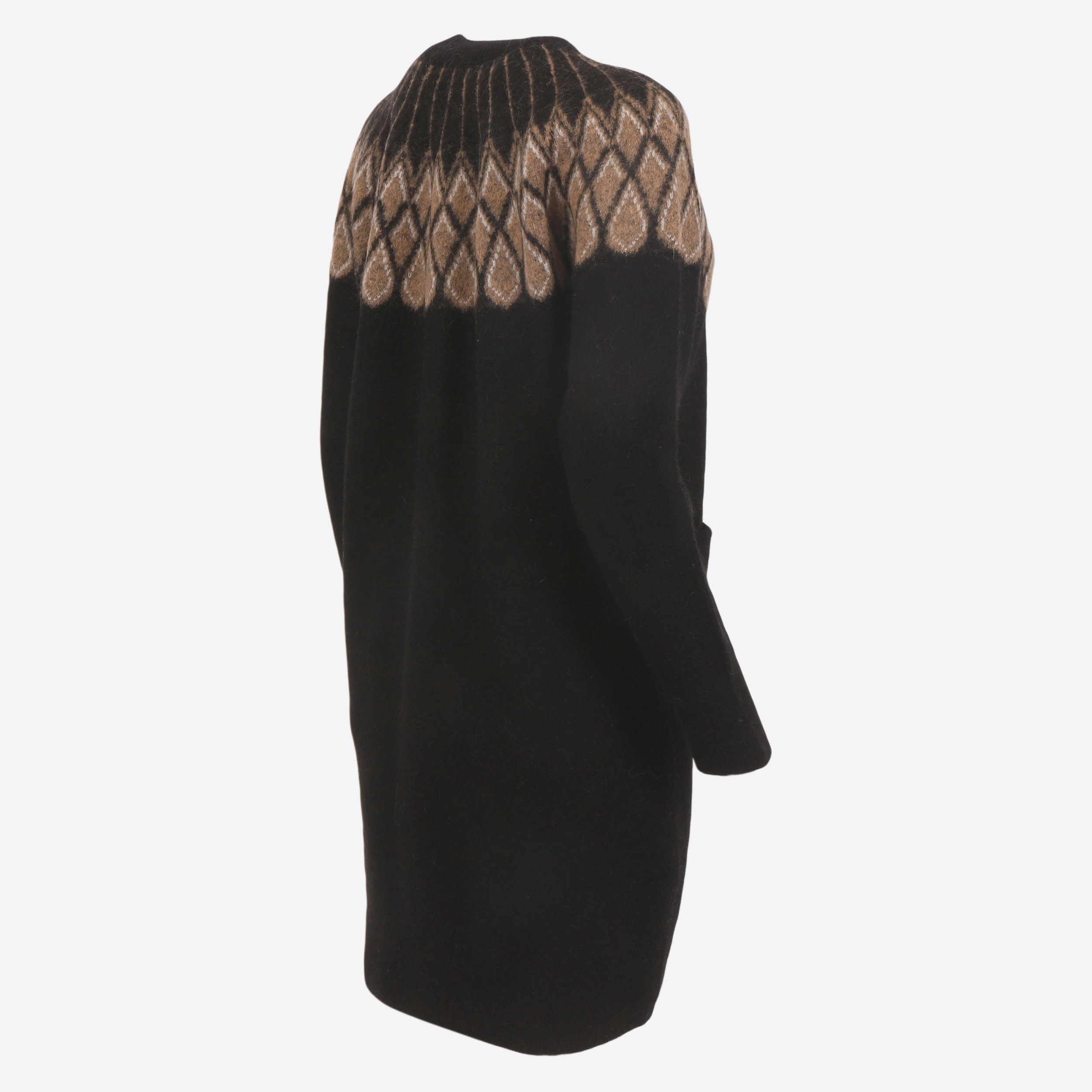 Ásbyrgi Strickjacke aus einer Woll-Mohair-Mischung 