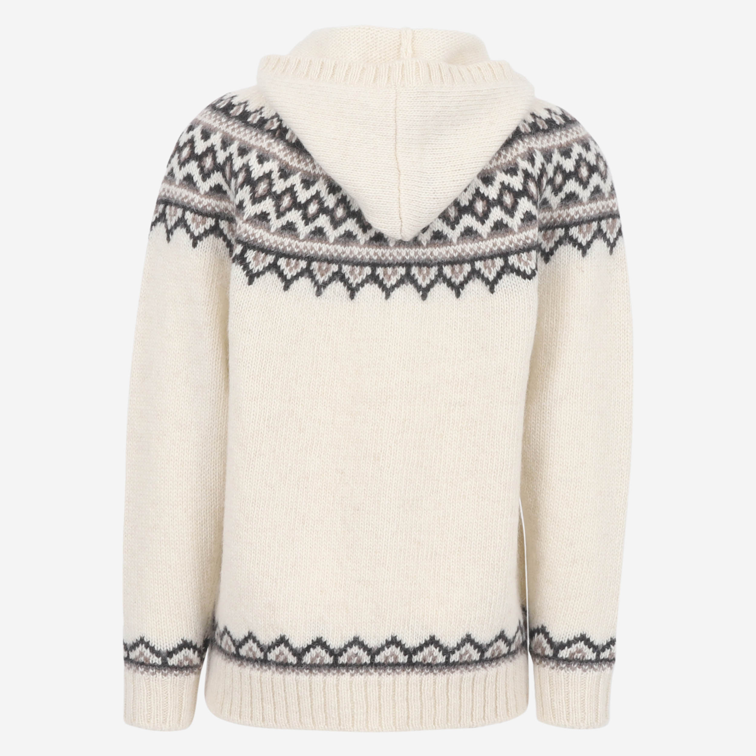 Brynjudalur Icelandic wool knitted hooded sweater